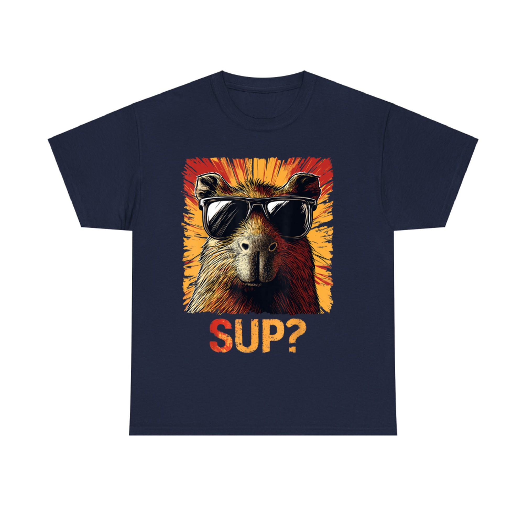 Sup Funny Graphic Capybara T-Shirt