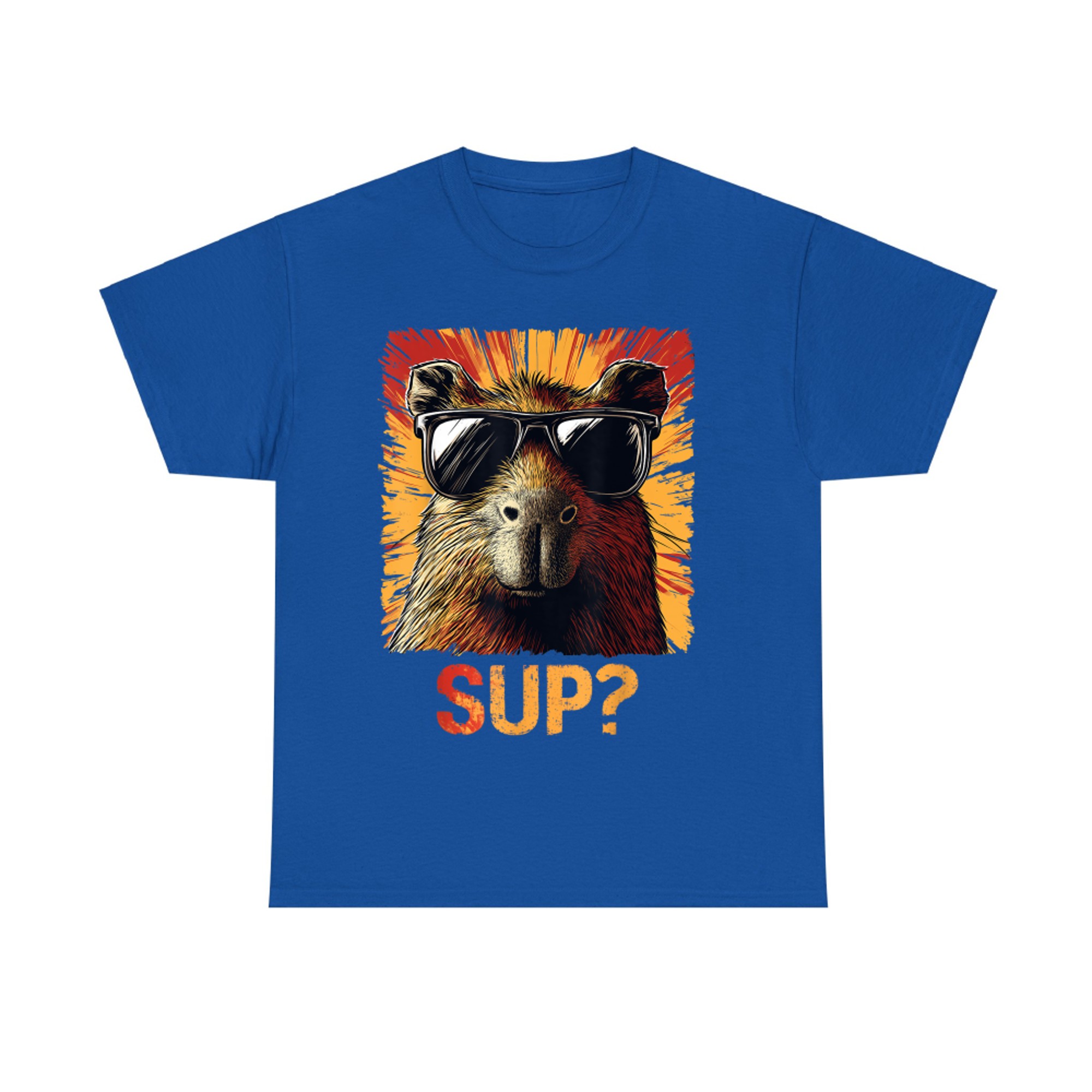 Sup Funny Graphic Capybara T-Shirt