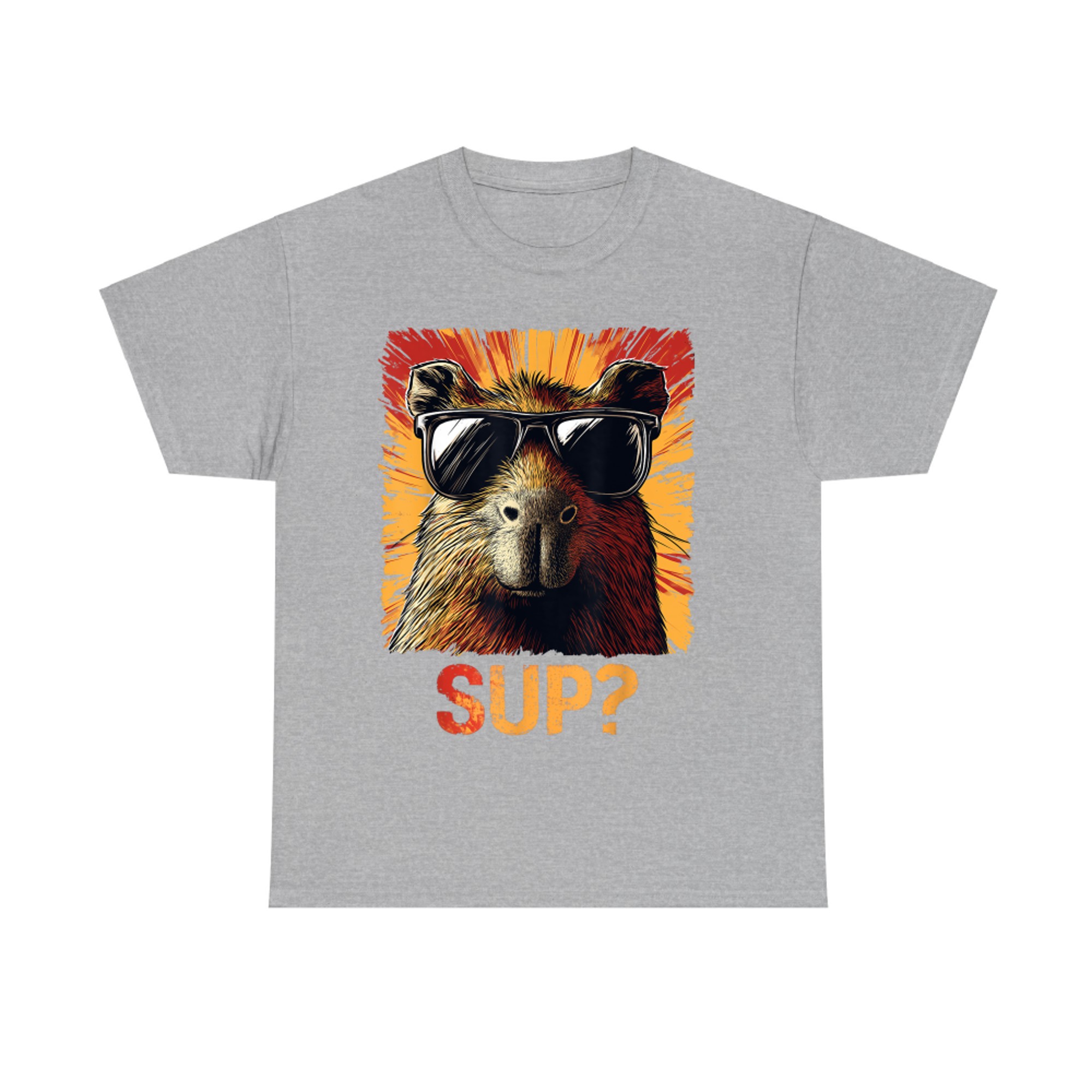 Sup Funny Graphic Capybara T-Shirt