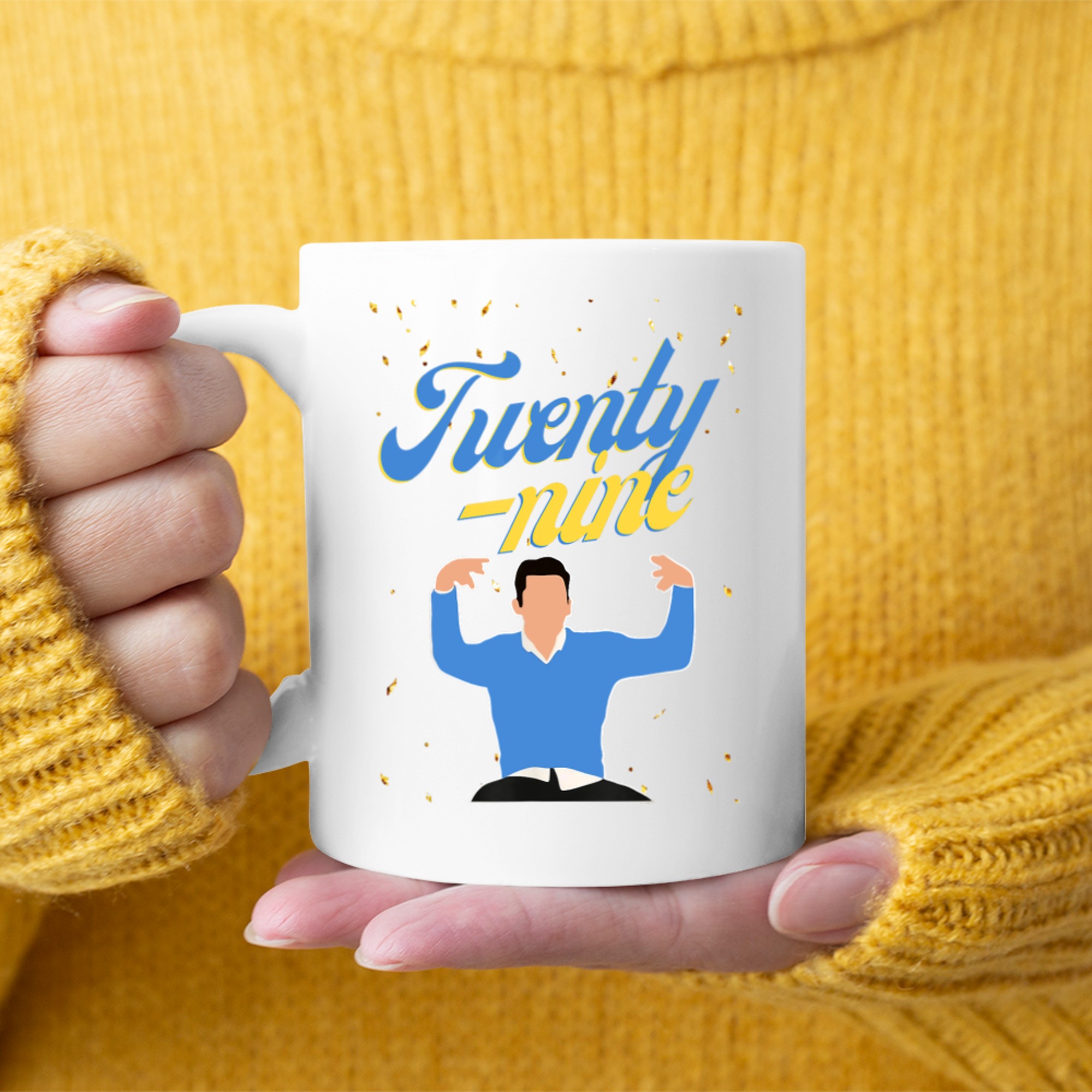 Twenty-Nine Birthday Design Funny Minimal Graphic 29th Celebration Mug