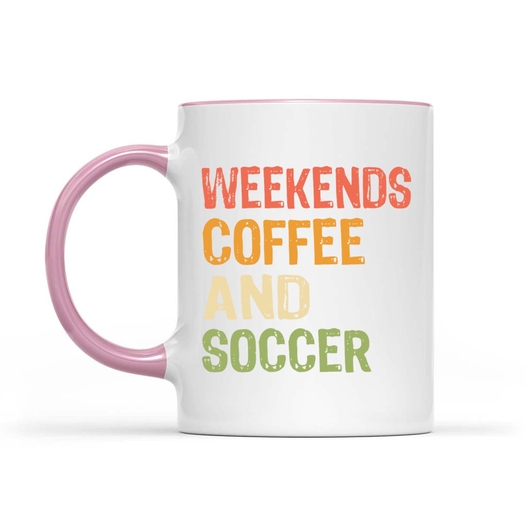 Weekends Coffee And Soccer Retro Funny Gift Soccer Moms Coffee Lovers Mug