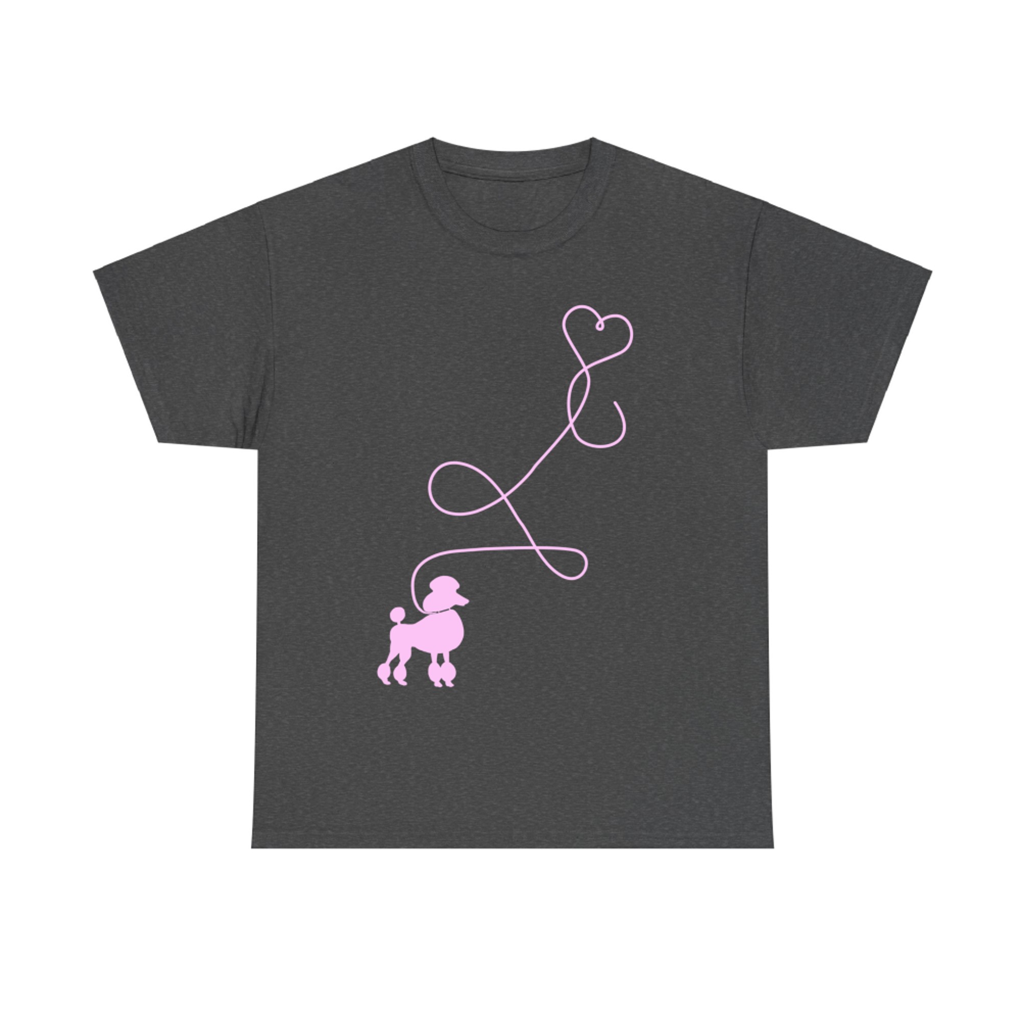 1950's Sock Hop Costume Dog Cute Poodle Heart T-Shirt