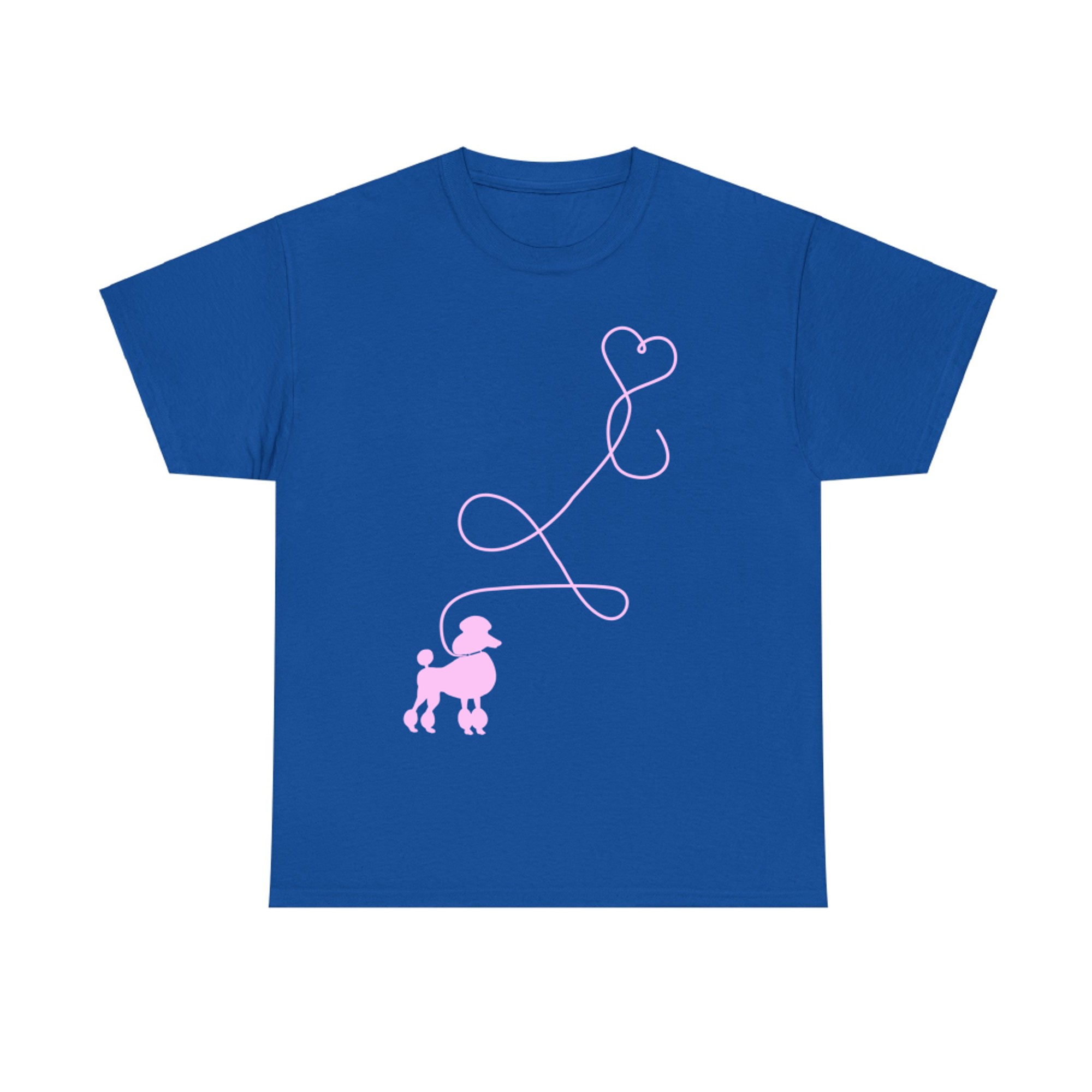 1950's Sock Hop Costume Dog Cute Poodle Heart T-Shirt