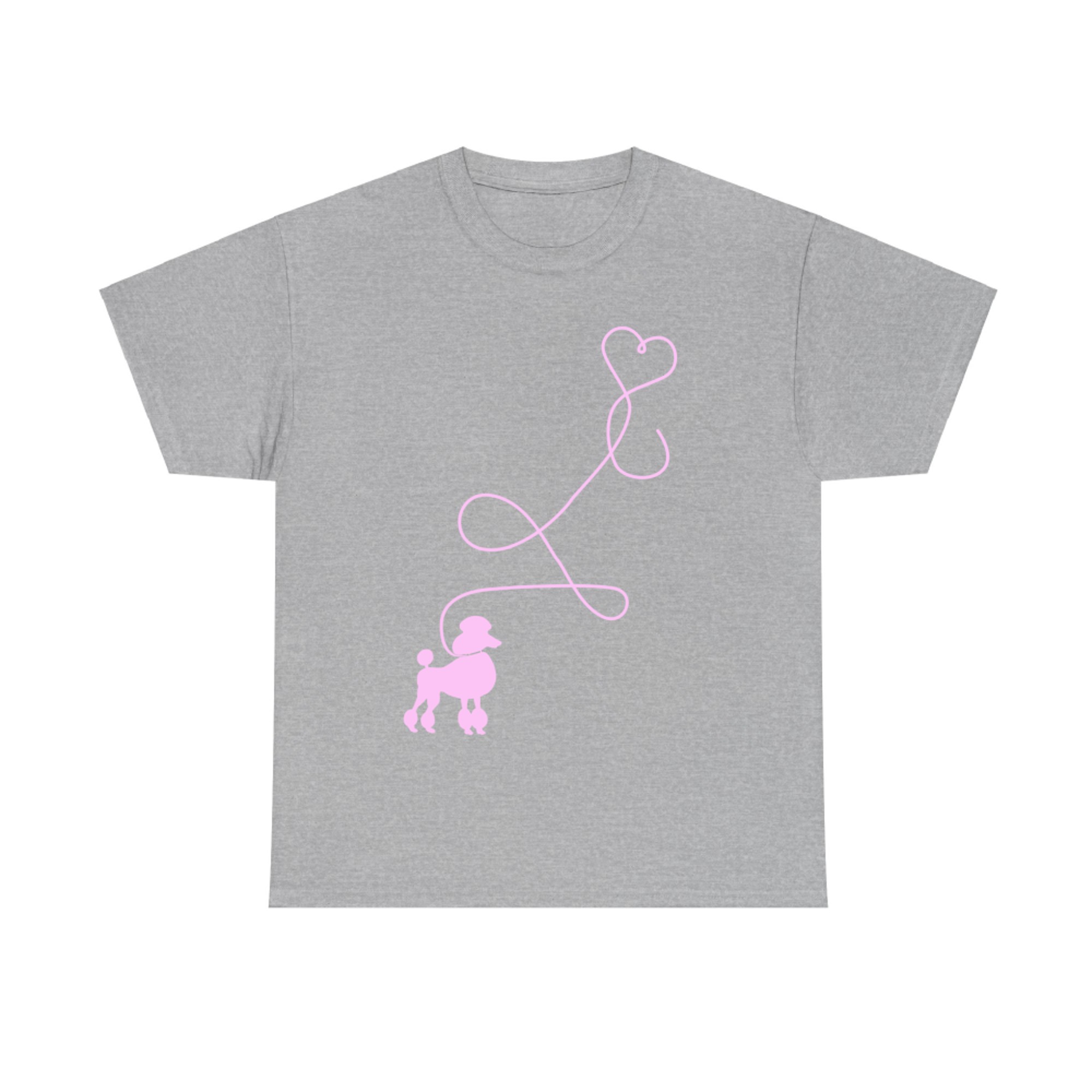 1950's Sock Hop Costume Dog Cute Poodle Heart T-Shirt