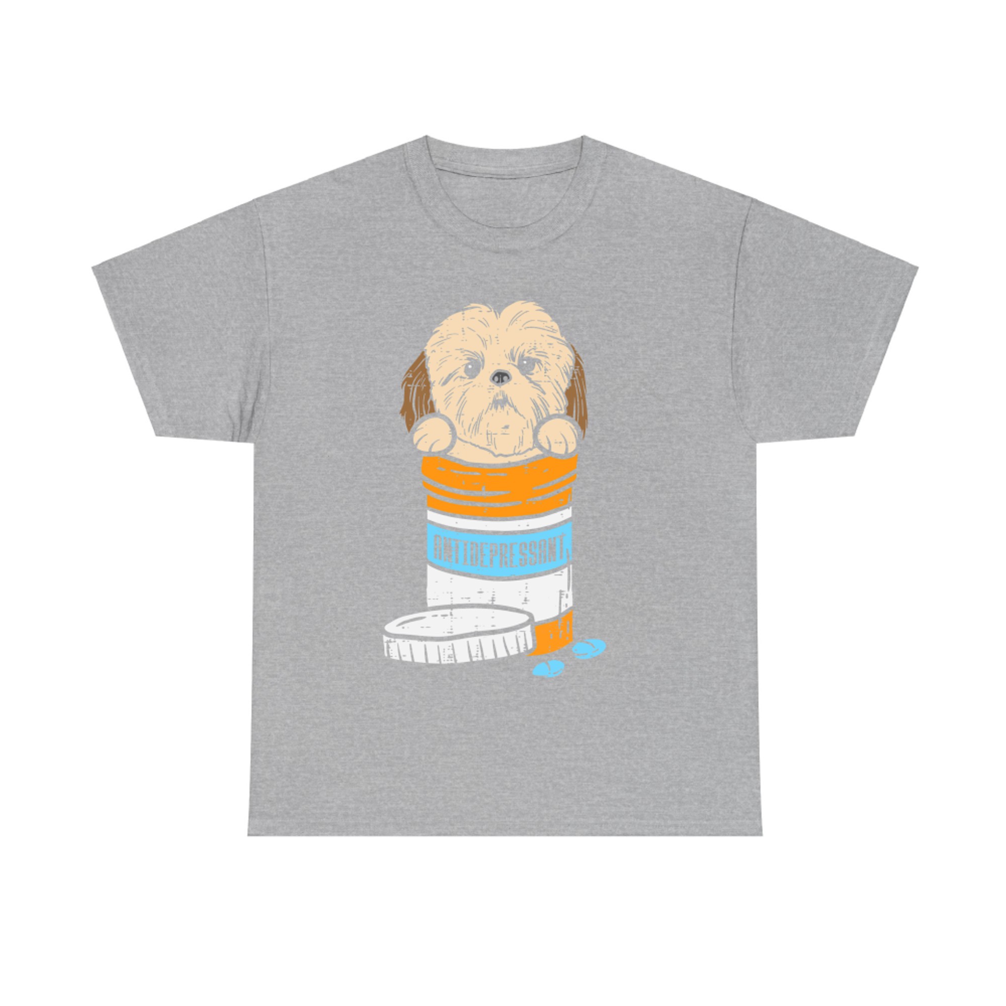Antidepressant Shih Tzu Cute Animal Pet Dog Lover Owner Gift T-Shirt
