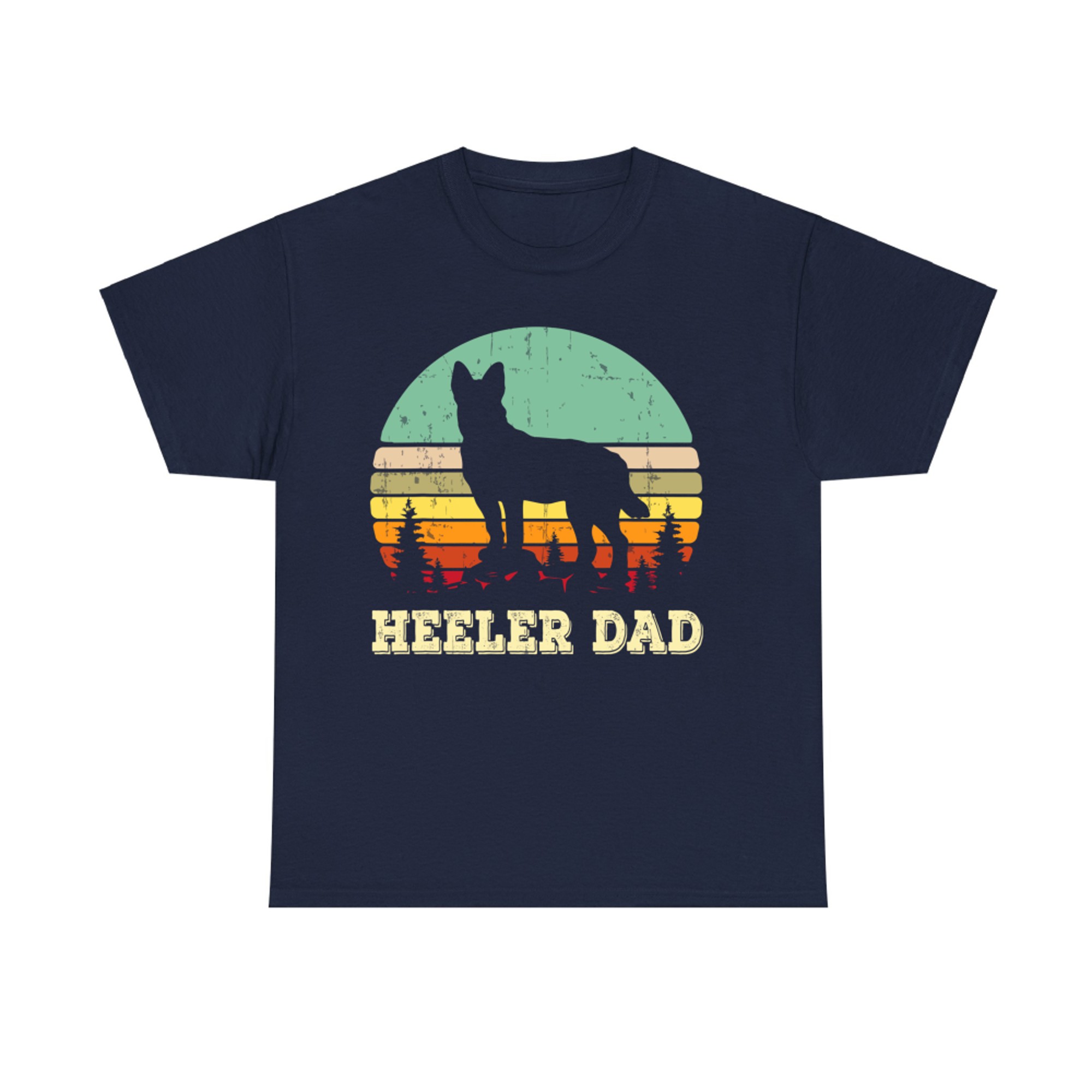 Australian Cattle Dog Red Blue Pet Heeler Dad Cute T-Shirt