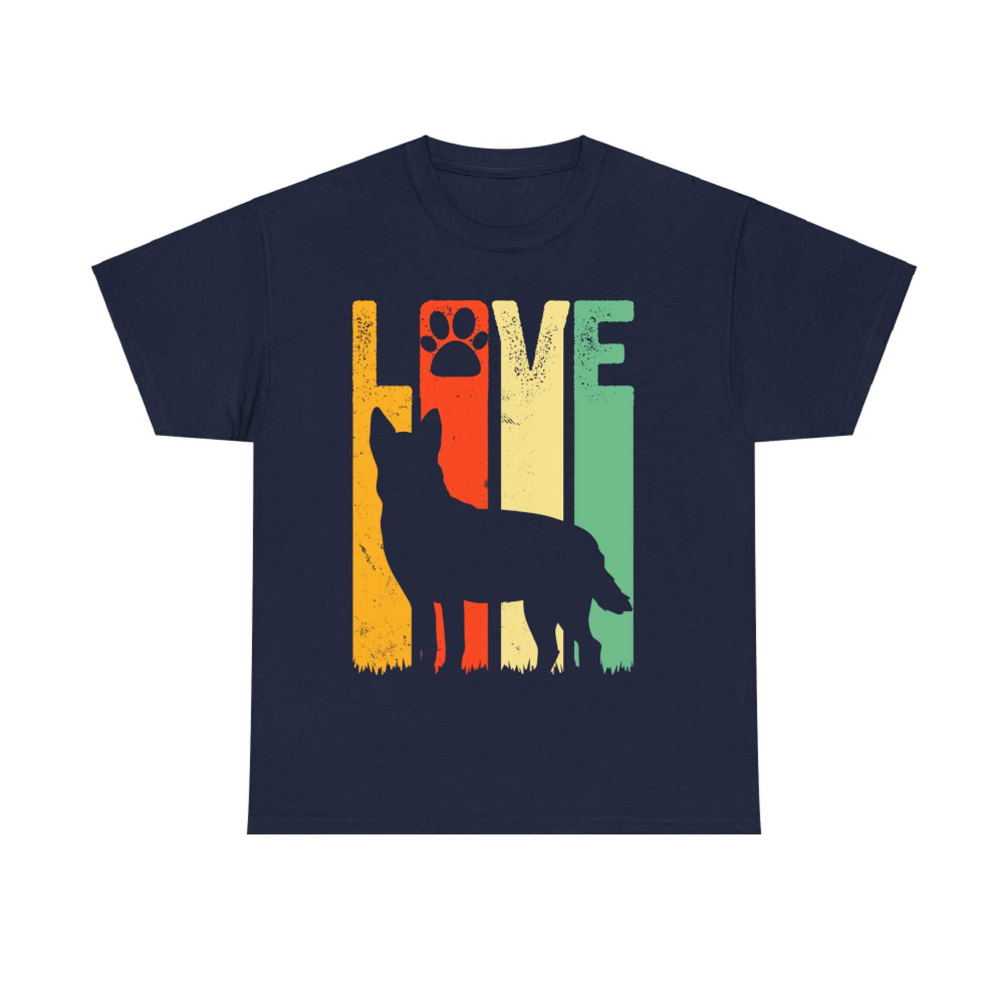 Australian Cattle Dog Red Blue Pet Heeler Retro Cute Gift T-Shirt