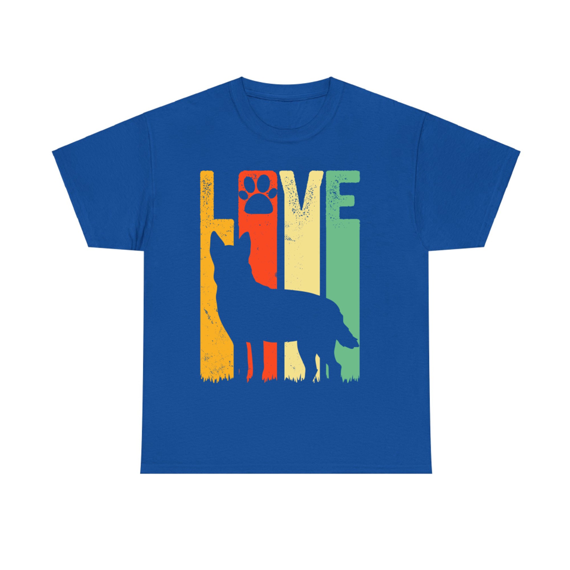 Australian Cattle Dog Red Blue Pet Heeler Retro Cute Gift T-Shirt