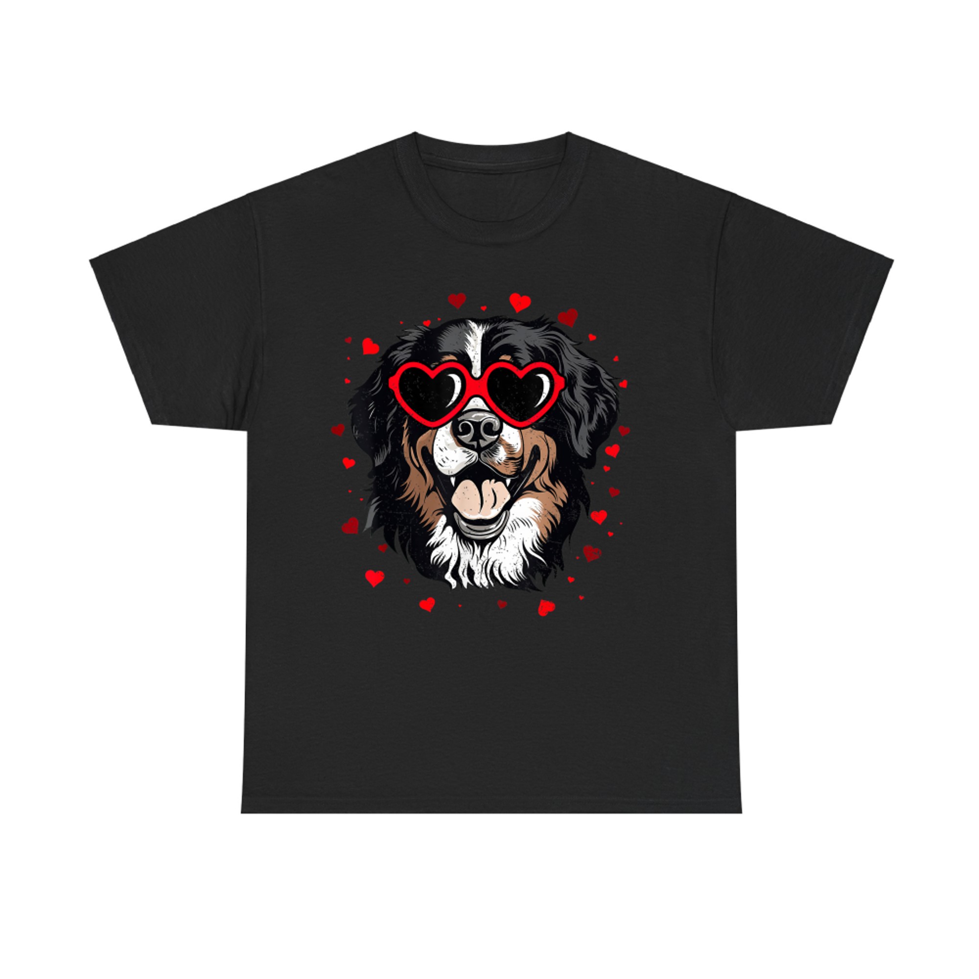 Bernese Mountain Valentine Heart Cute Dog Lovers T-Shirt