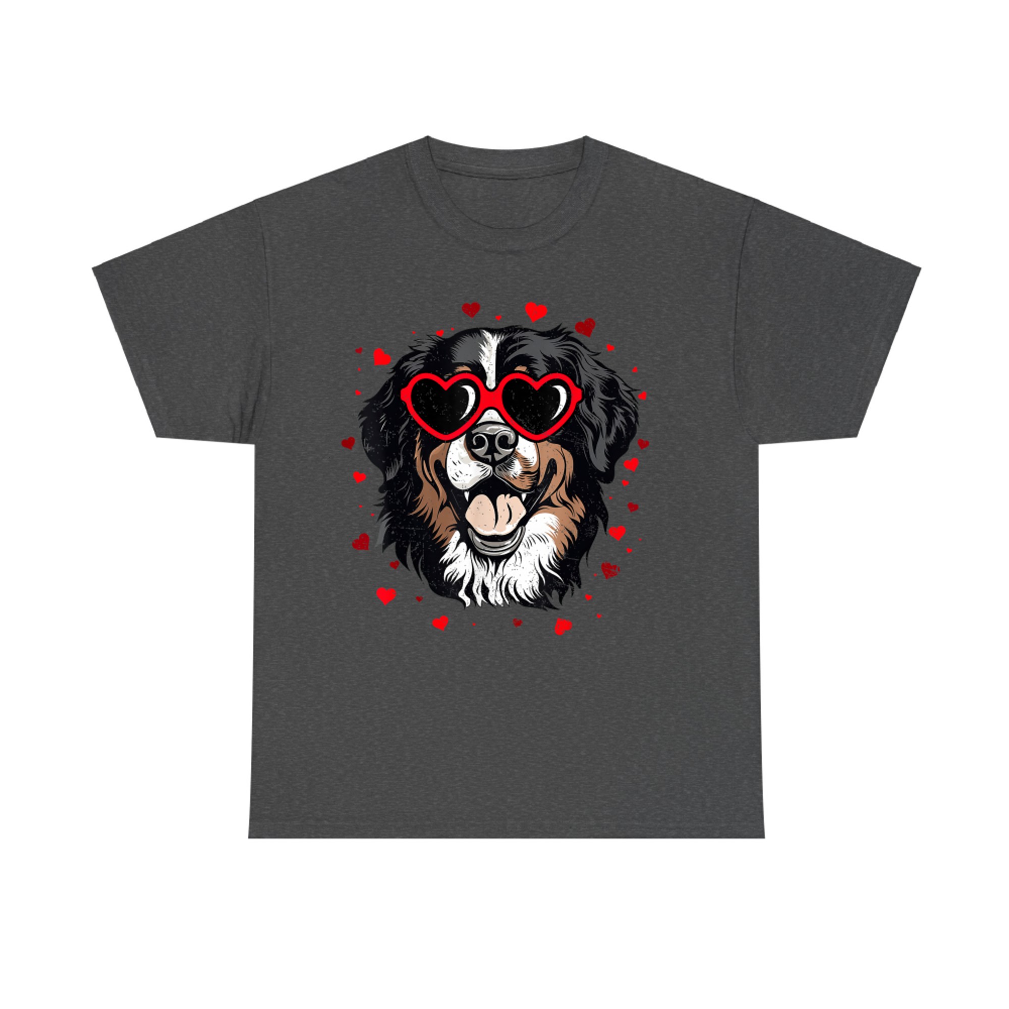 Bernese Mountain Valentine Heart Cute Dog Lovers T-Shirt