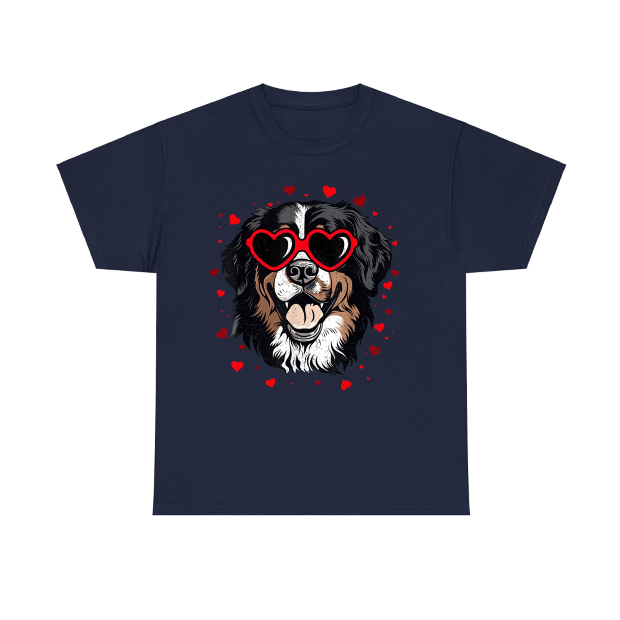 Bernese Mountain Valentine Heart Cute Dog Lovers T-Shirt