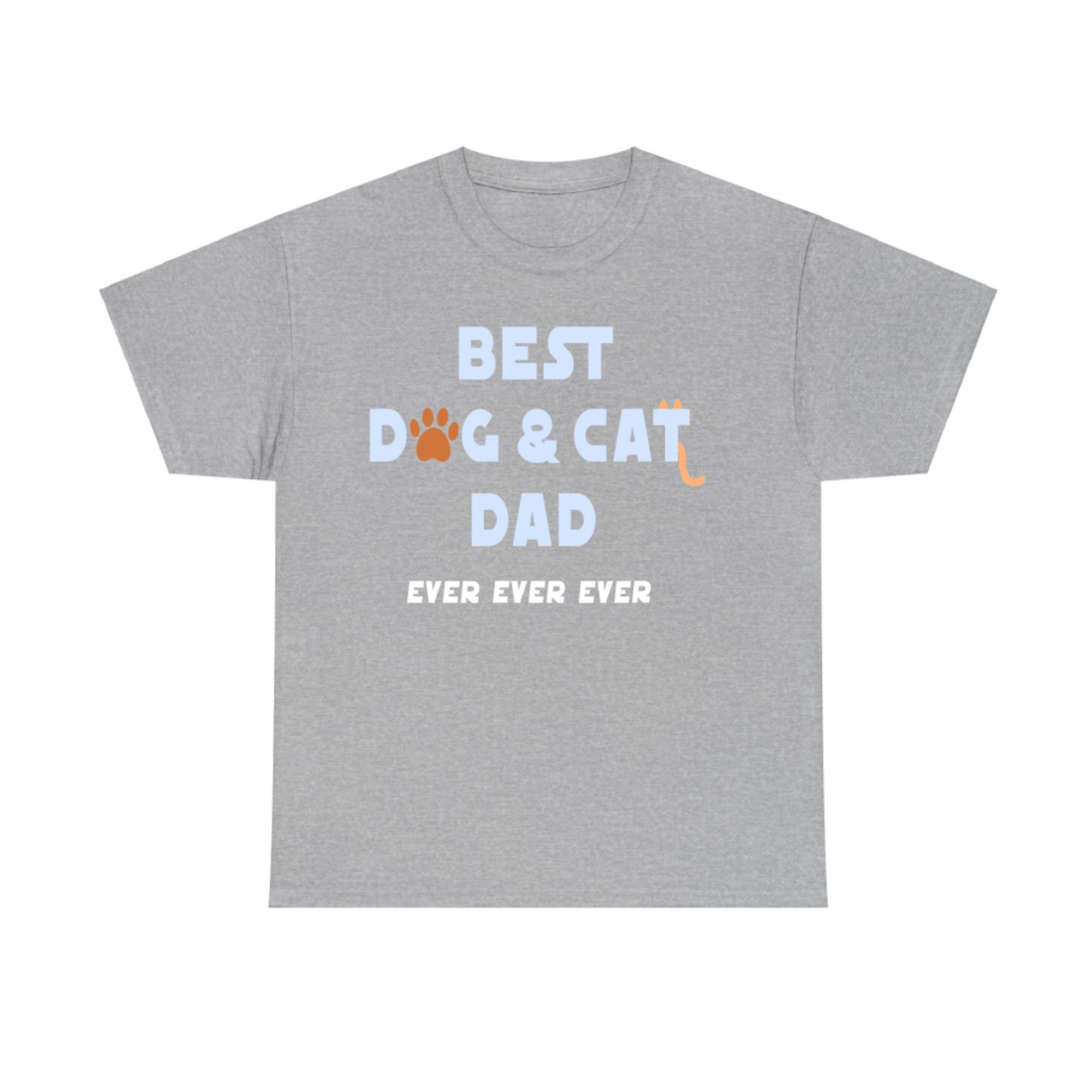 Best Dog and Cat Dad Ever Cute Fur Parent Fur Dad T-Shirt