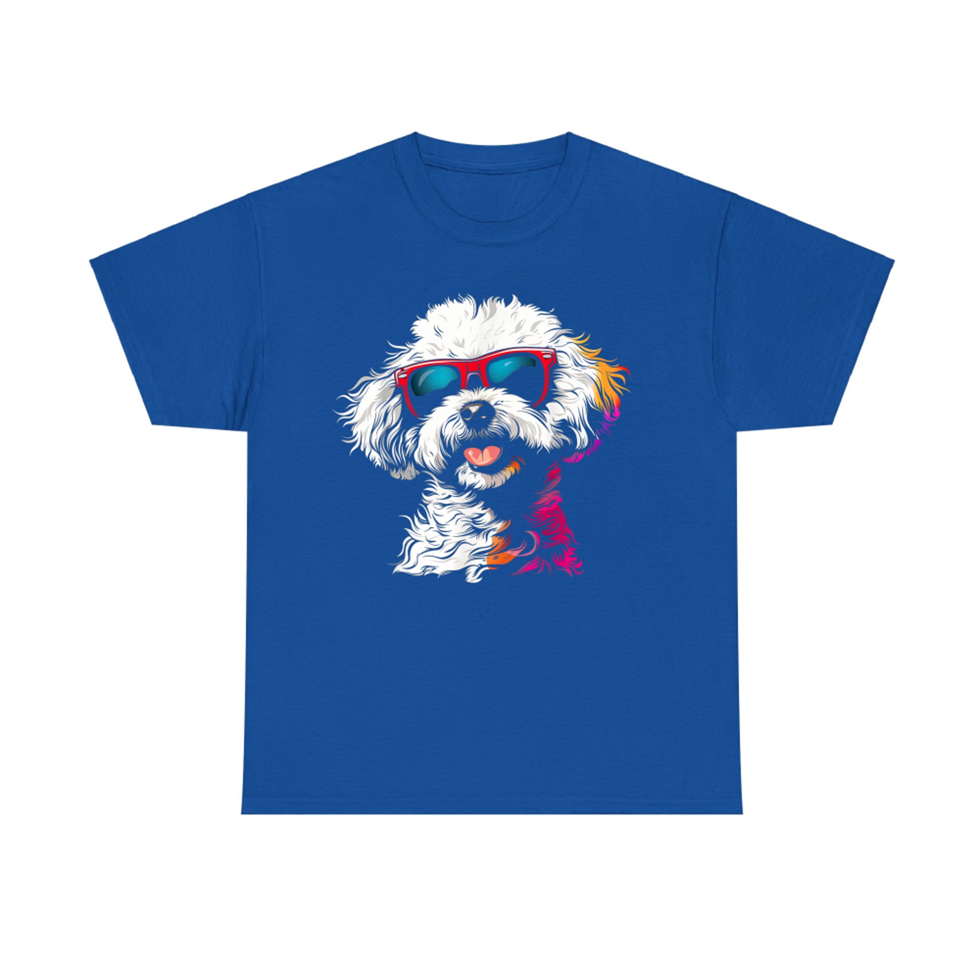 Bichon Frise Sunglasses Funny Cute Dog Mom Dad T-Shirt