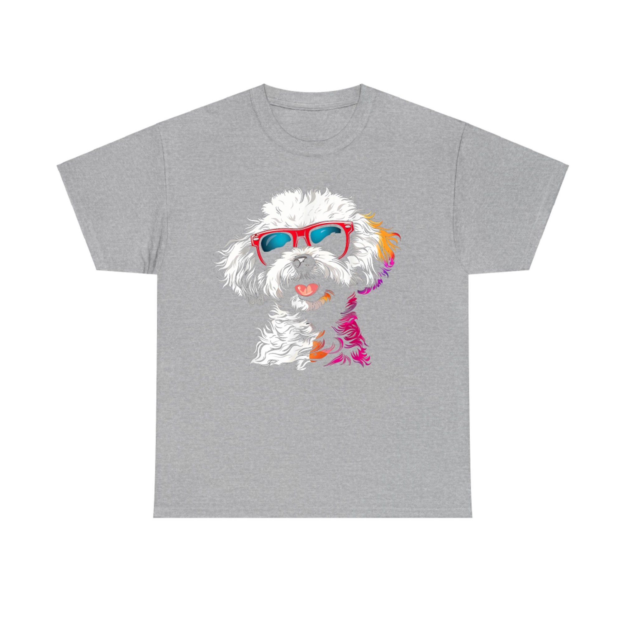 Bichon Frise Sunglasses Funny Cute Dog Mom Dad T-Shirt