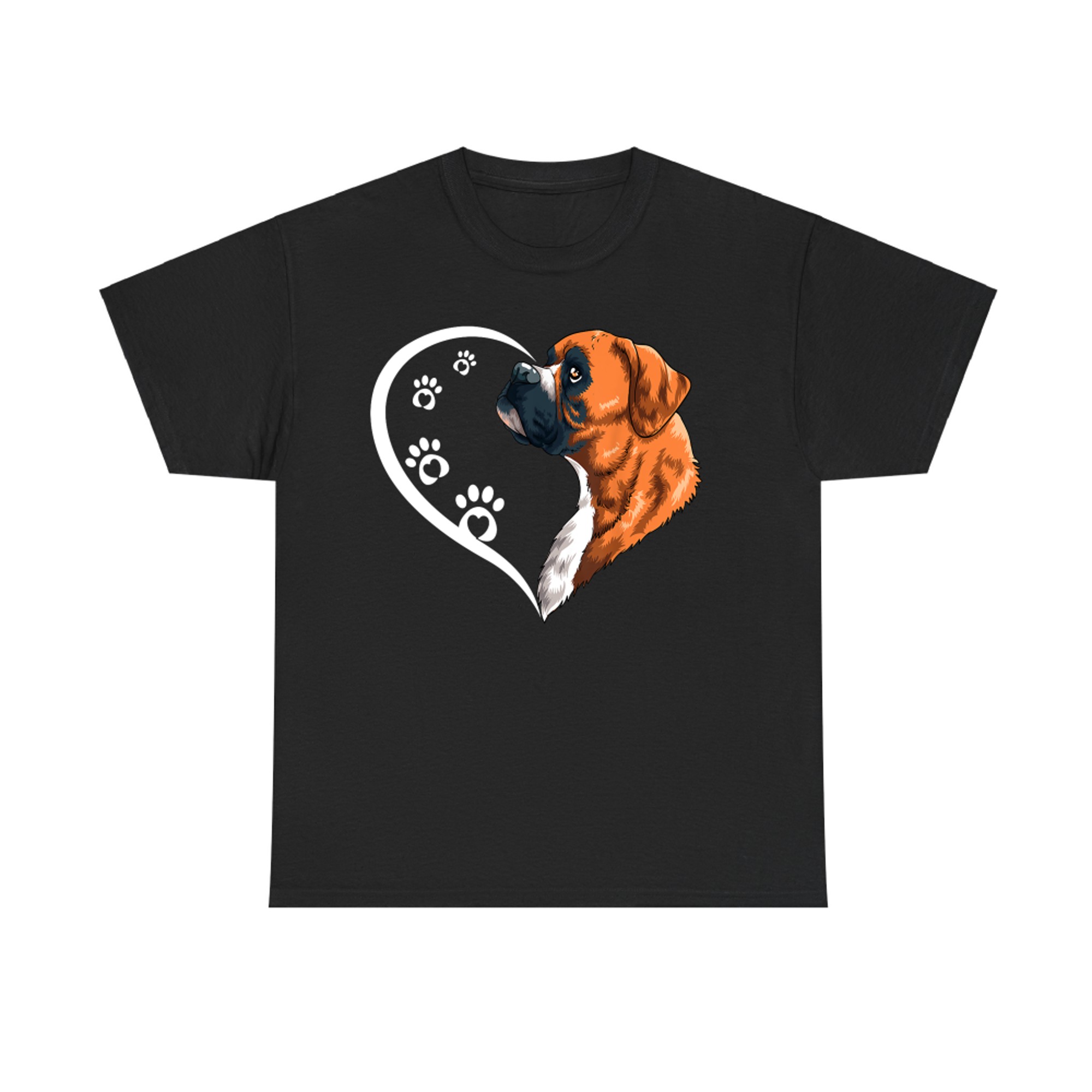 Boxer Dog Heart Cute Boxer Dog T-Shirt
