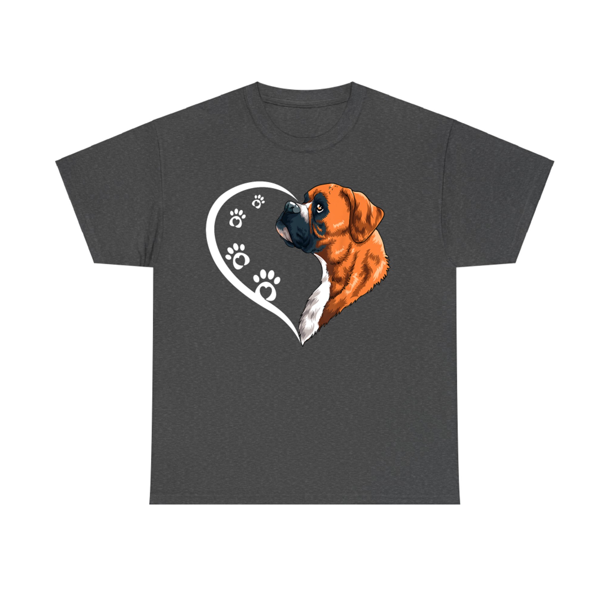 Boxer Dog Heart Cute Boxer Dog T-Shirt