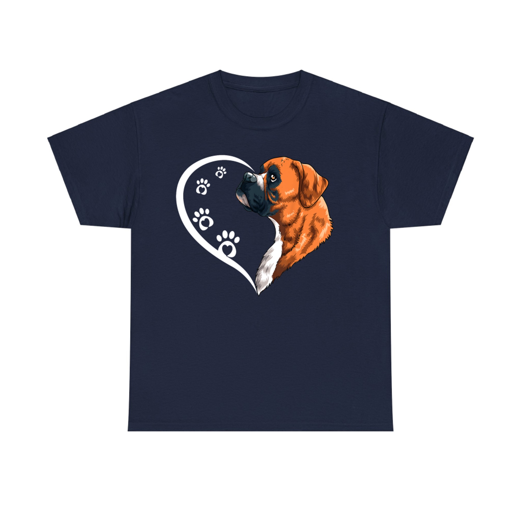 Boxer Dog Heart Cute Boxer Dog T-Shirt
