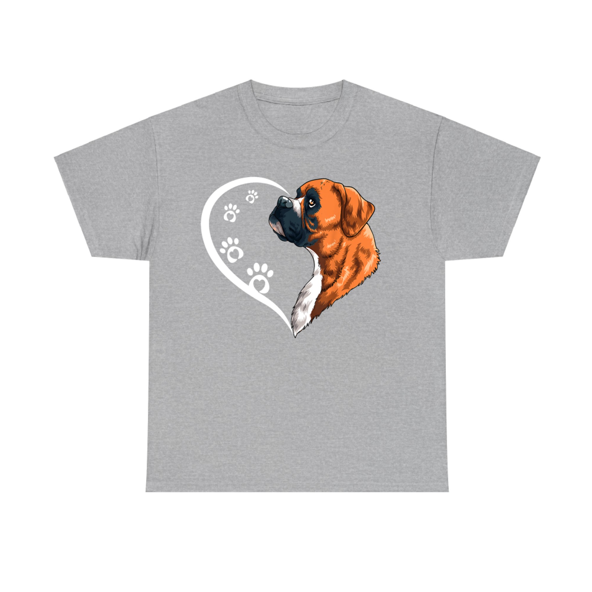 Boxer Dog Heart Cute Boxer Dog T-Shirt