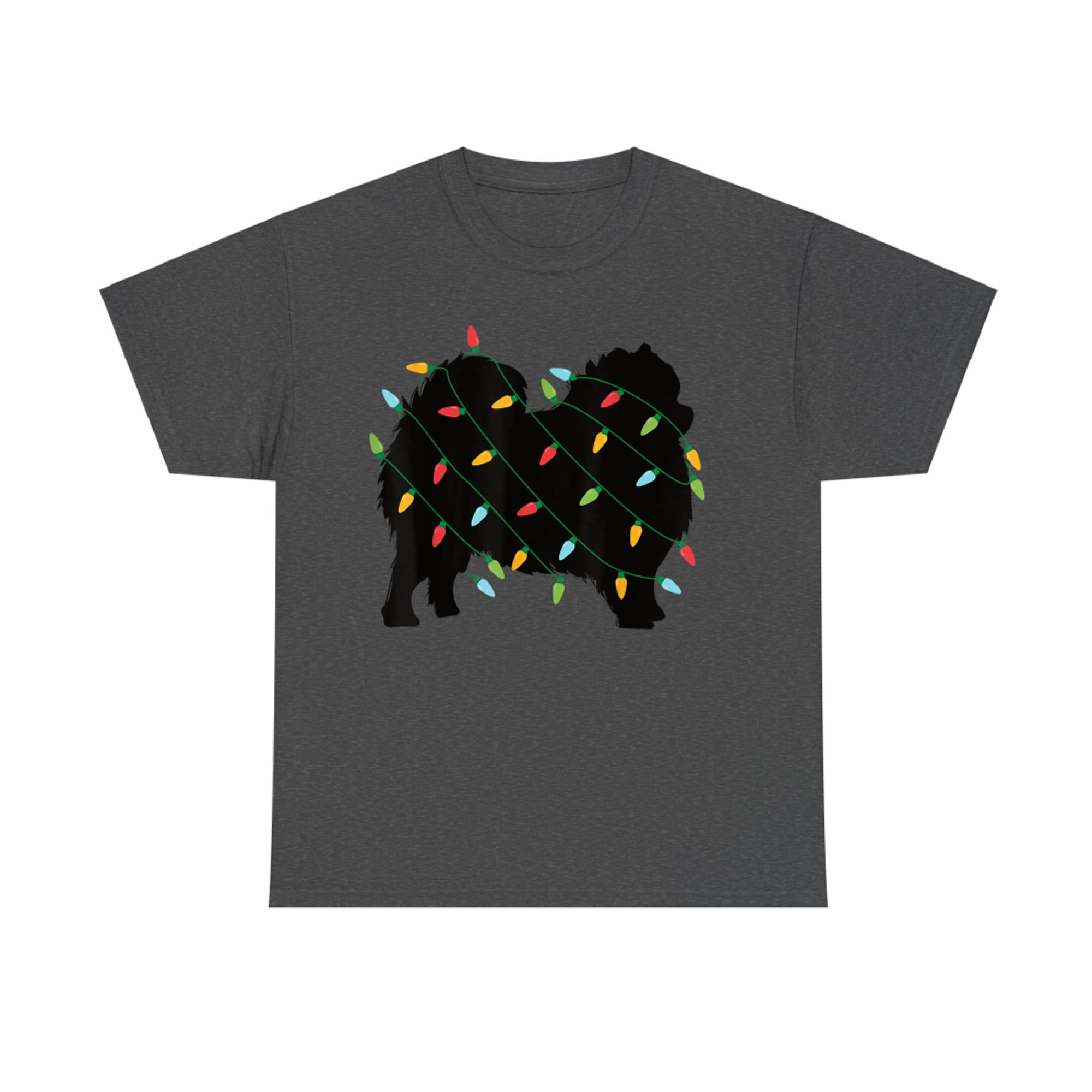 Christmas Lights Pomeranian Cute Dog Lovers T-Shirt