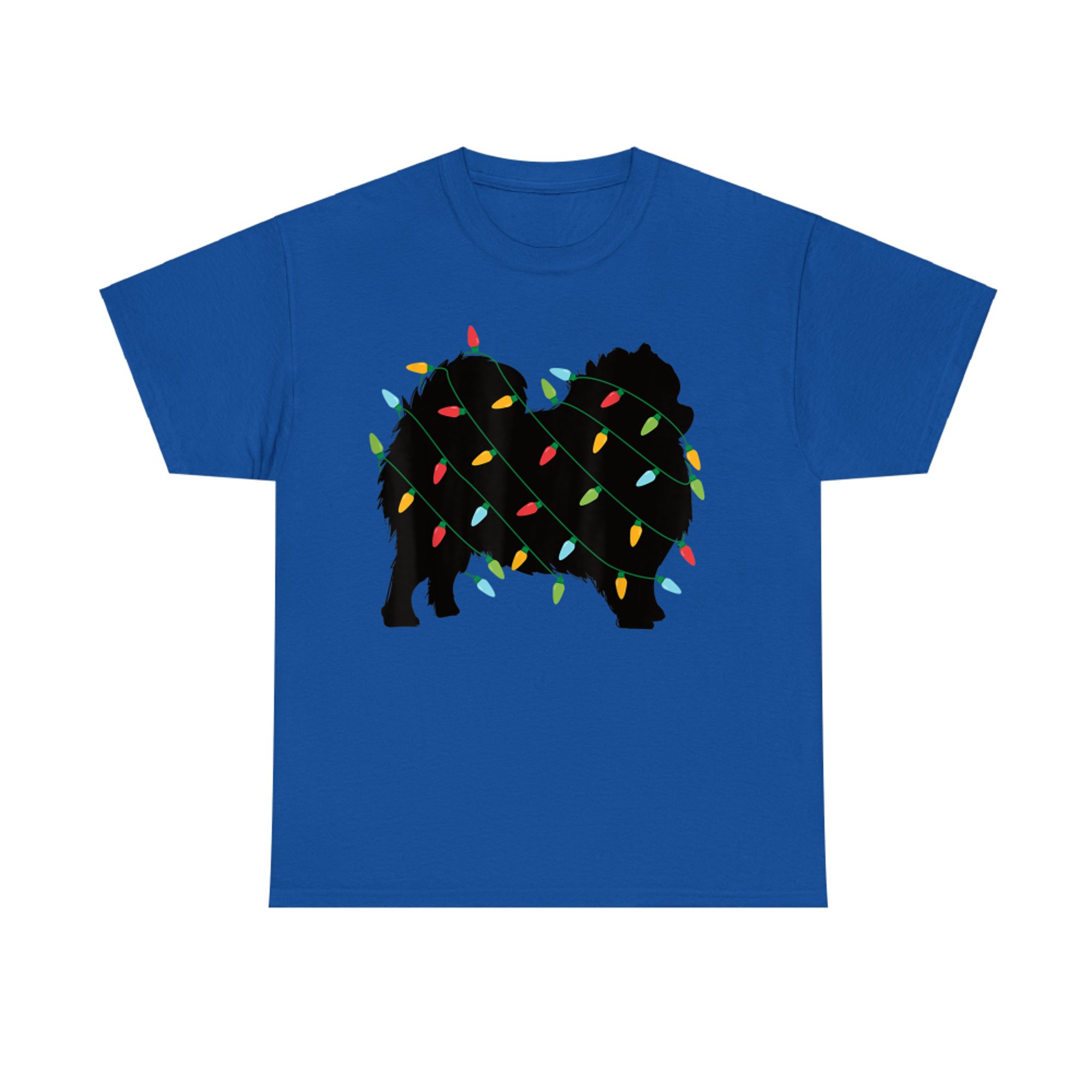 Christmas Lights Pomeranian Cute Dog Lovers T-Shirt