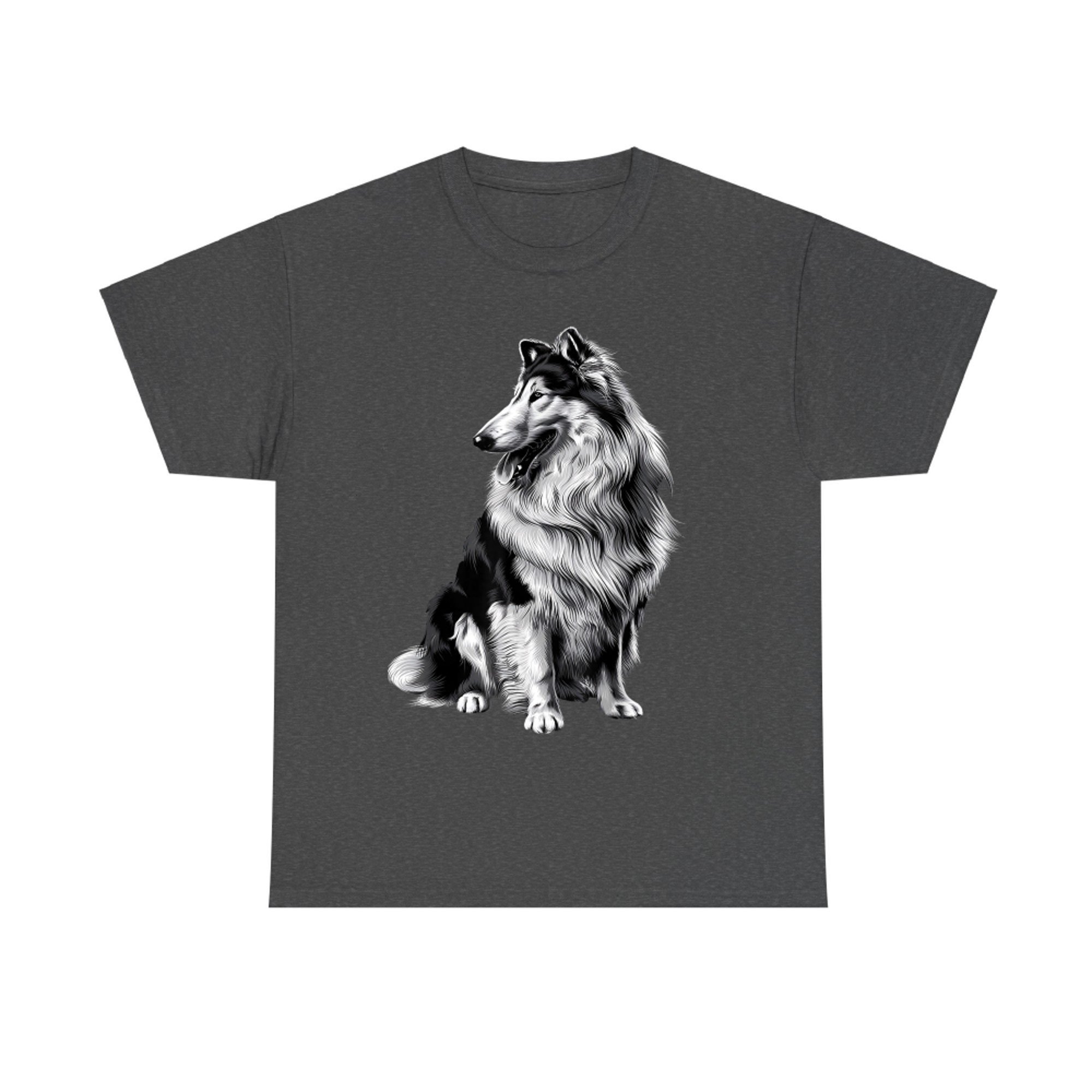 Cute Animal Paw Dog Mom Vintage Pet Lover Funny Rough Collie T-Shirt