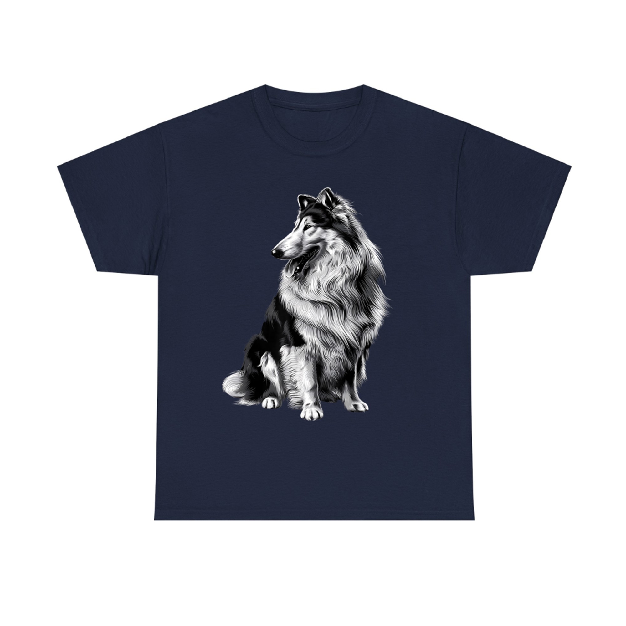 Cute Animal Paw Dog Mom Vintage Pet Lover Funny Rough Collie T-Shirt