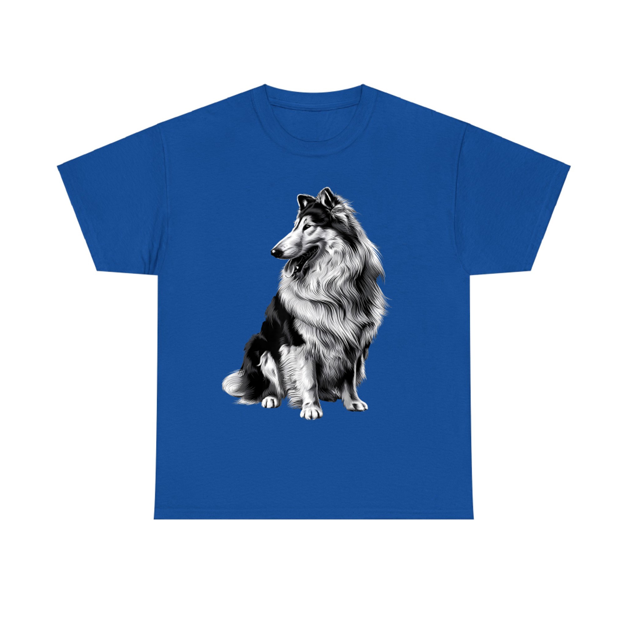 Cute Animal Paw Dog Mom Vintage Pet Lover Funny Rough Collie T-Shirt