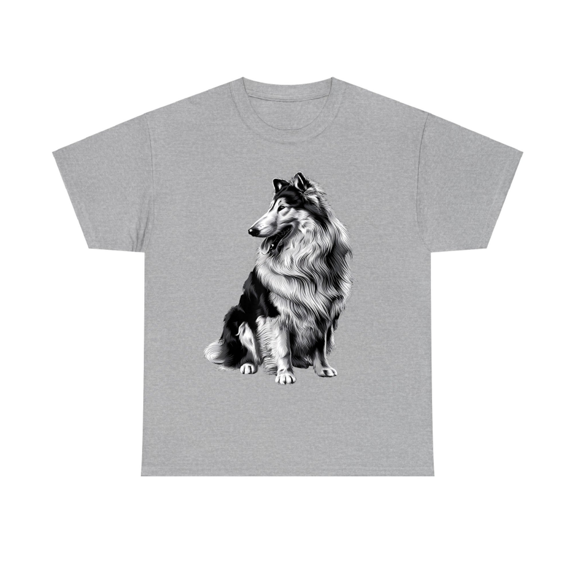 Cute Animal Paw Dog Mom Vintage Pet Lover Funny Rough Collie T-Shirt