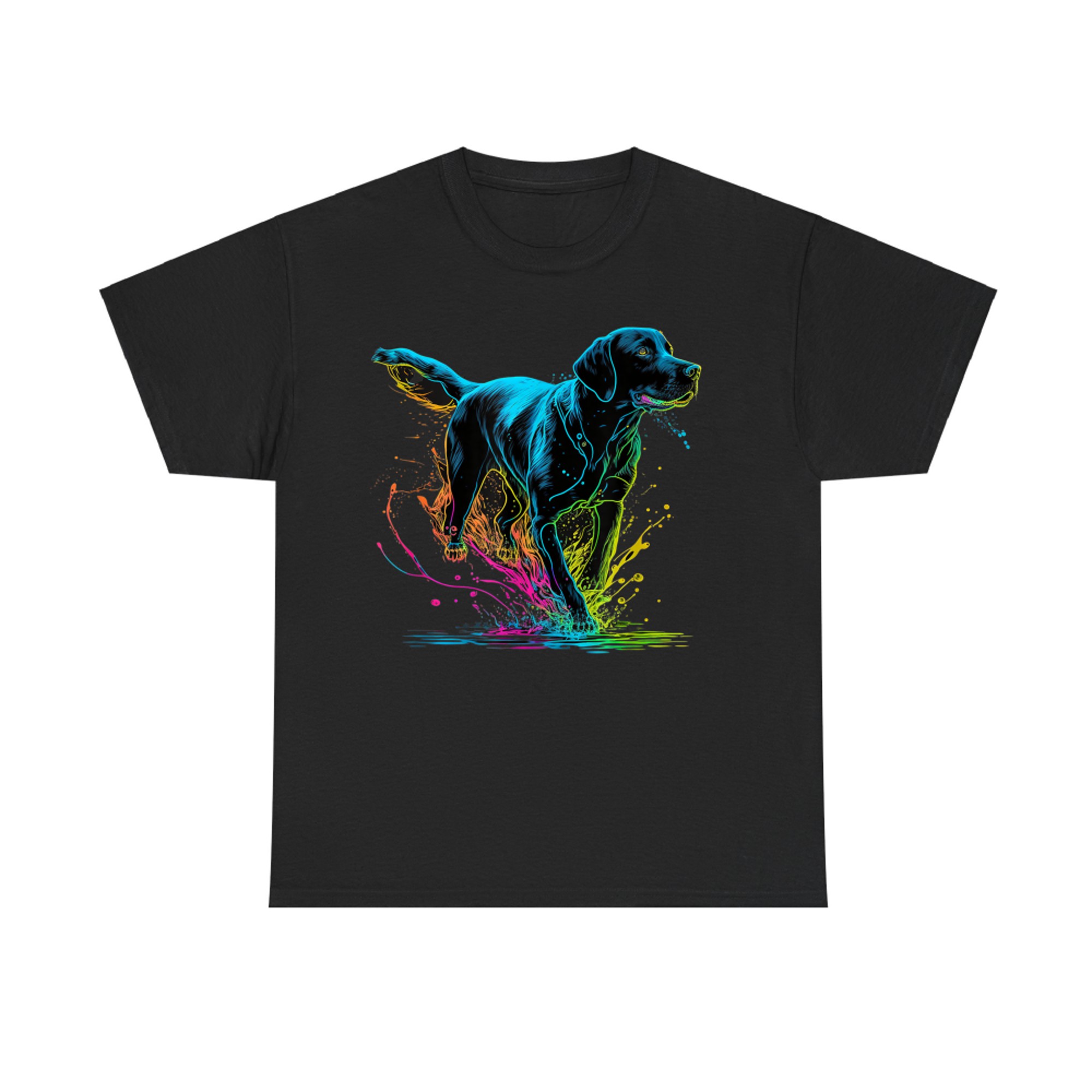 Cute Black Lab Black Labrador Retriever Puppy Dog Mom Animal T-Shirt