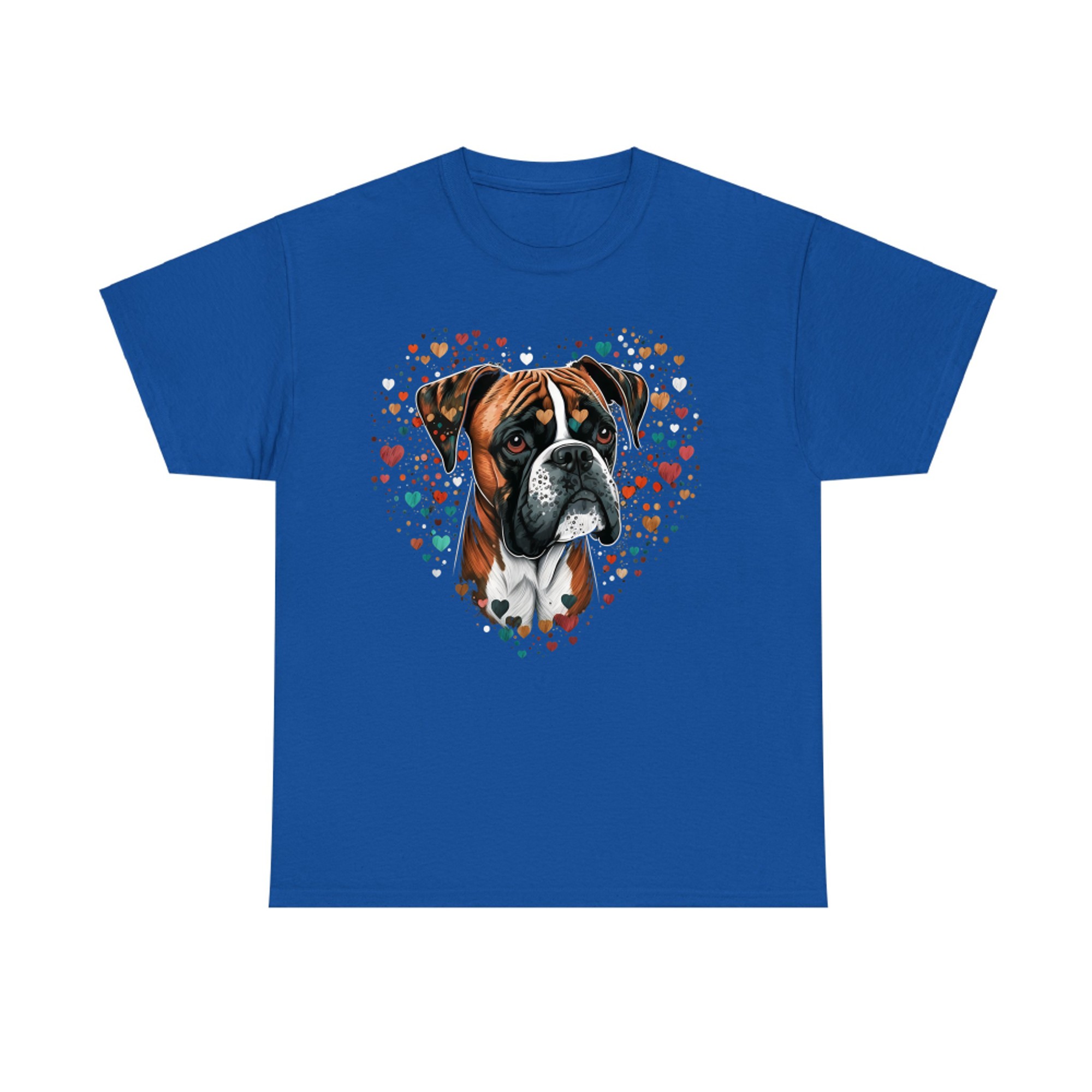 Cute Boxer Dog on Boxer Dog Lover T-Shirt
