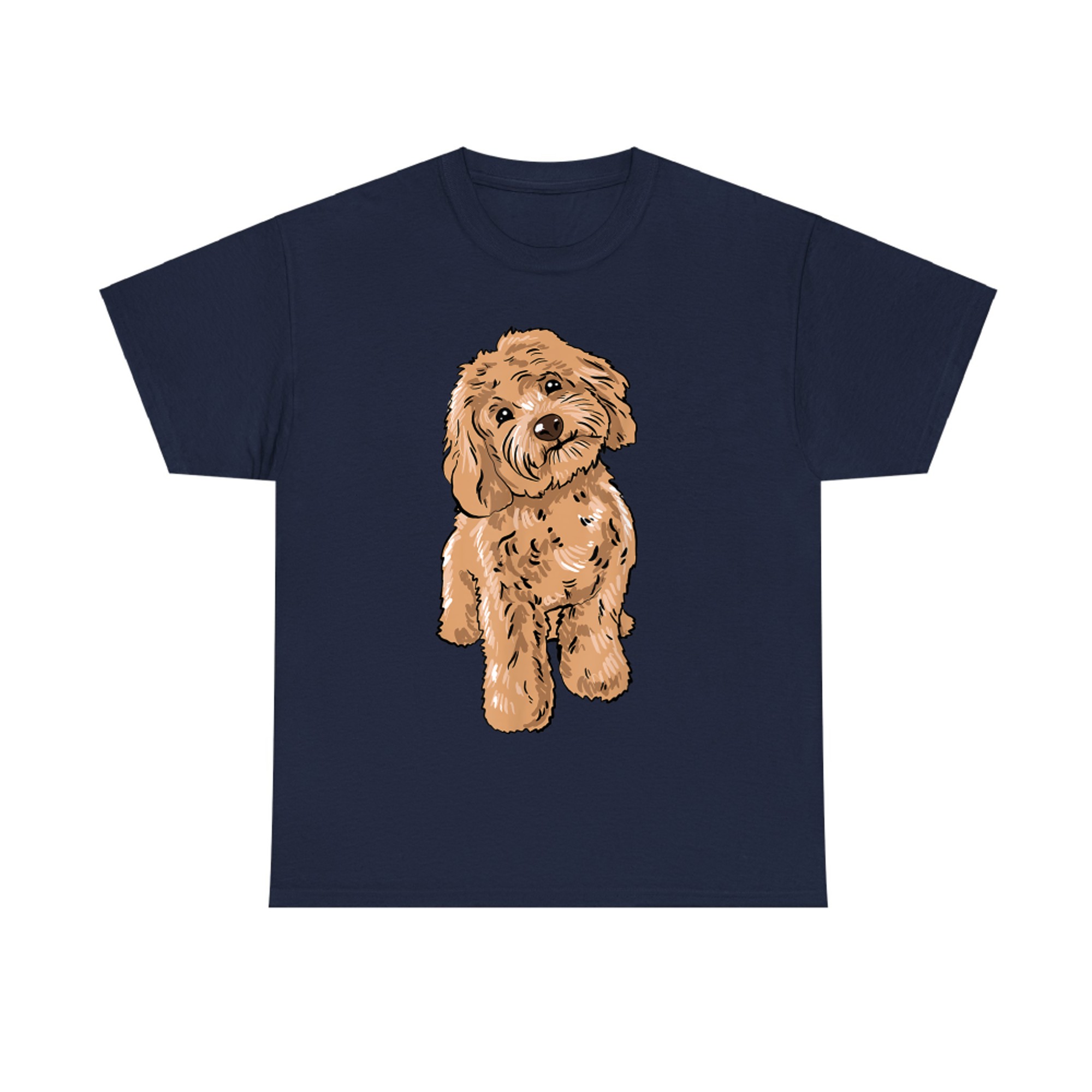 Cute Cockapoo Dog Illustration Cockapoo Owner Love T-Shirt
