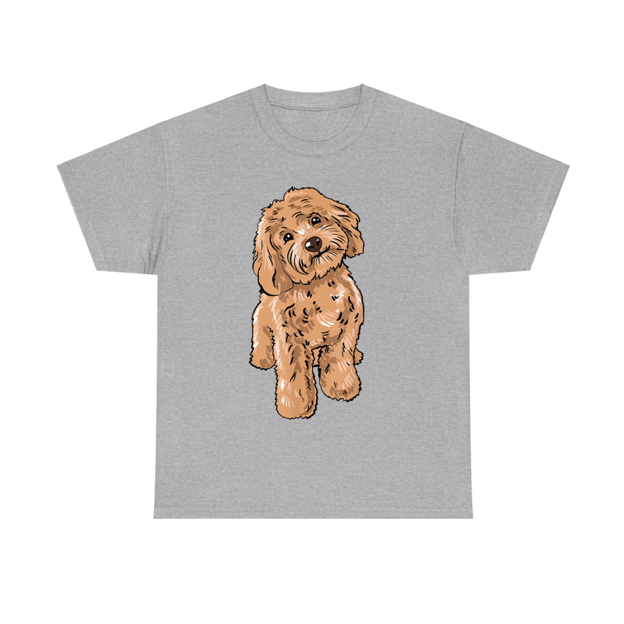 Cute Cockapoo Dog Illustration Cockapoo Owner Love T-Shirt