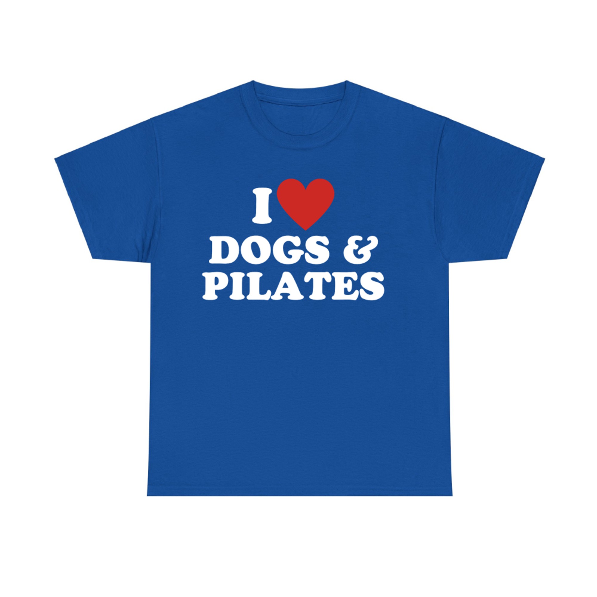 I Love Dogs And Pilates Cute Dog Lover T-Shirt