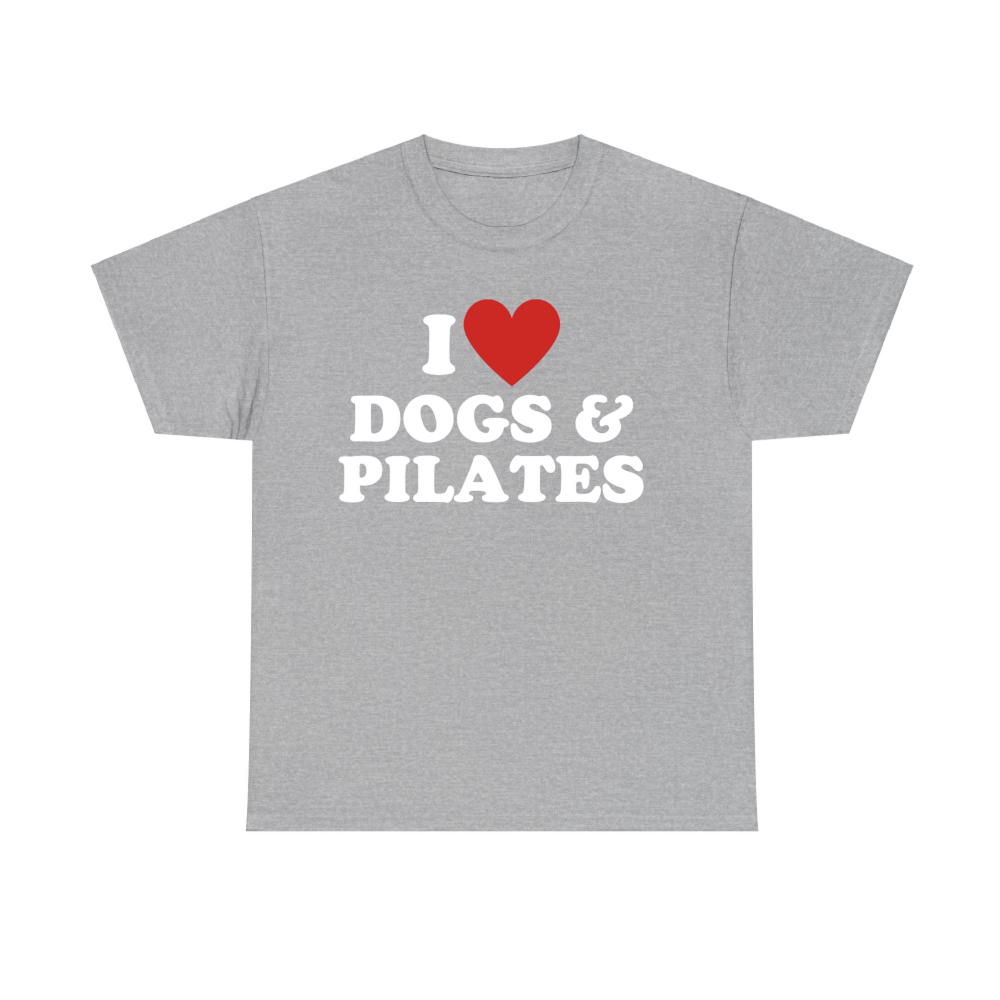 I Love Dogs And Pilates Cute Dog Lover T-Shirt