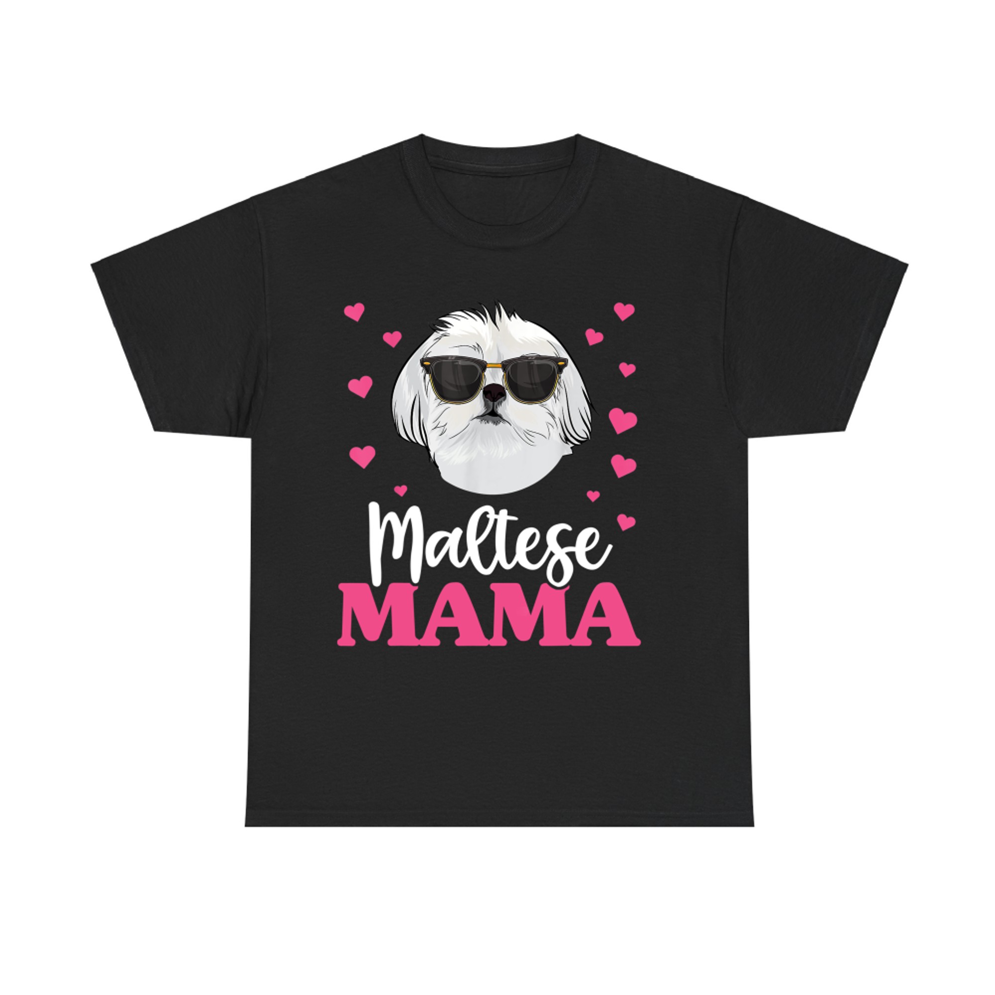 Cute Maltese Mama Mothers Day Dog Mom T-Shirt