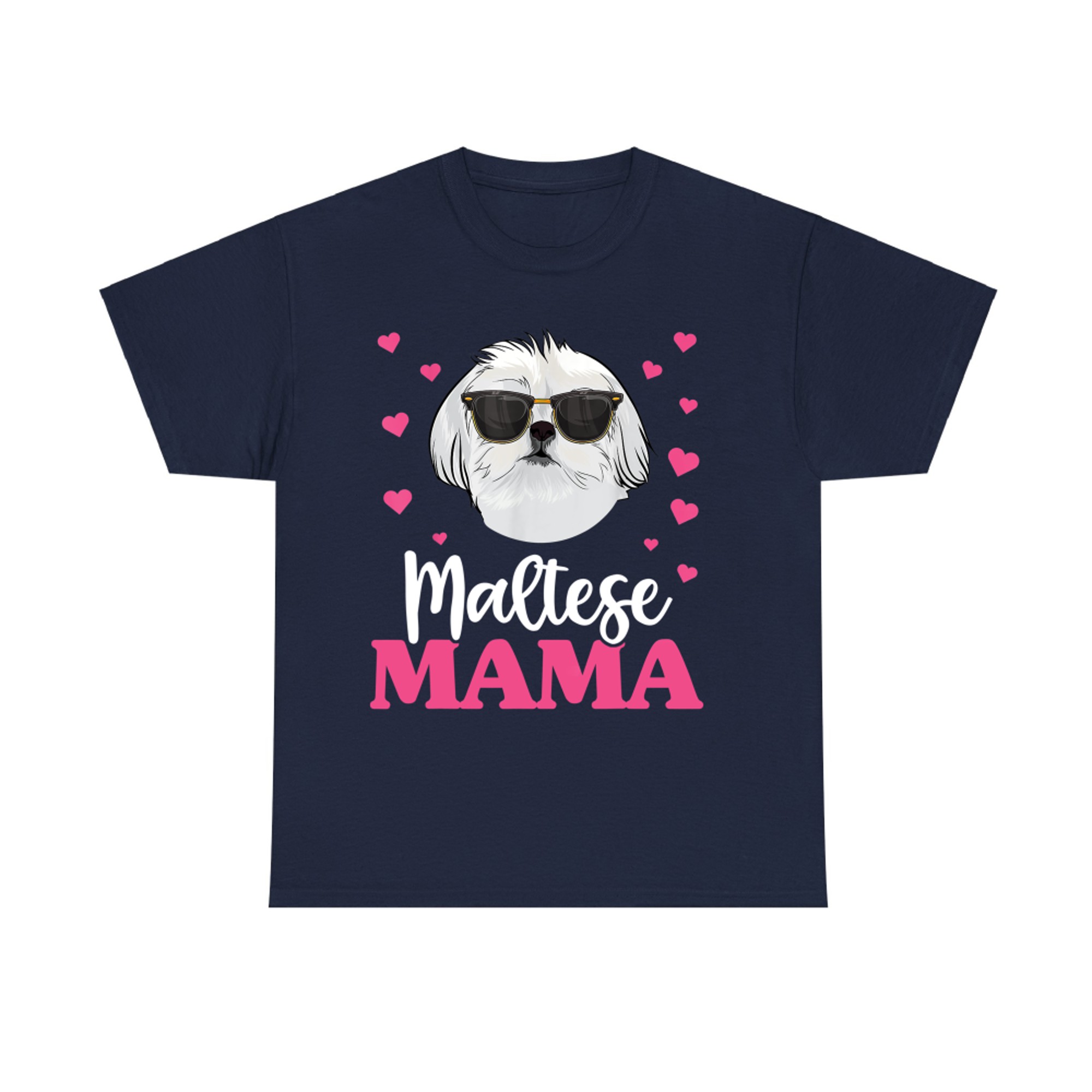 Cute Maltese Mama Mothers Day Dog Mom T-Shirt