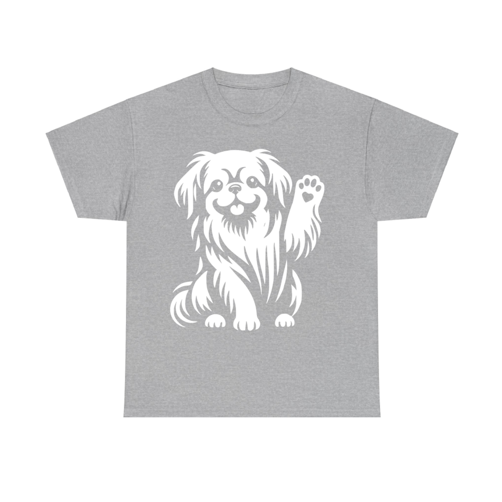 Cute Pekingese Heart Paw Dog Graphic Design T-Shirt