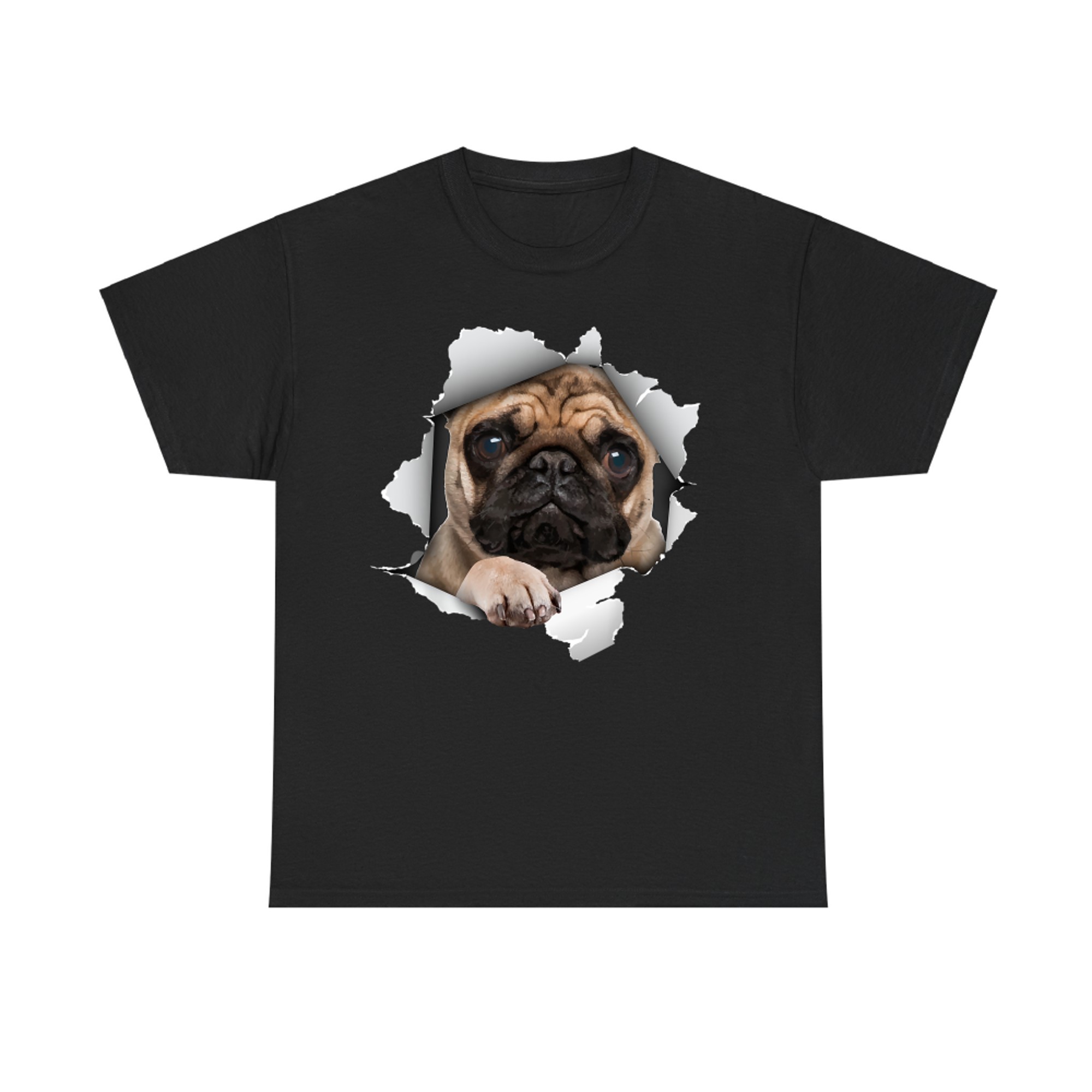 Cute Pug Design Pet Dog Breed Pug Lovers T-Shirt