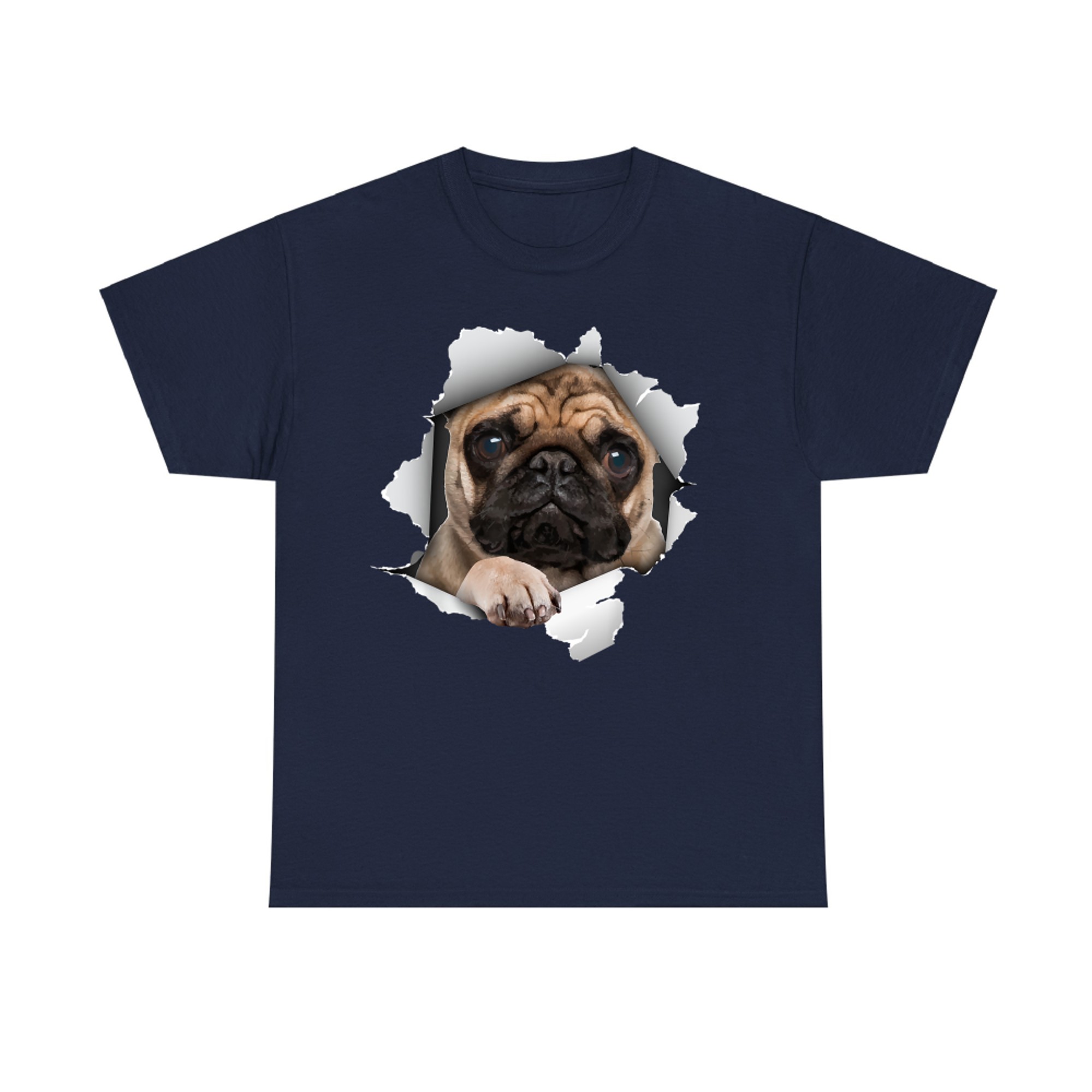 Cute Pug Design Pet Dog Breed Pug Lovers T-Shirt