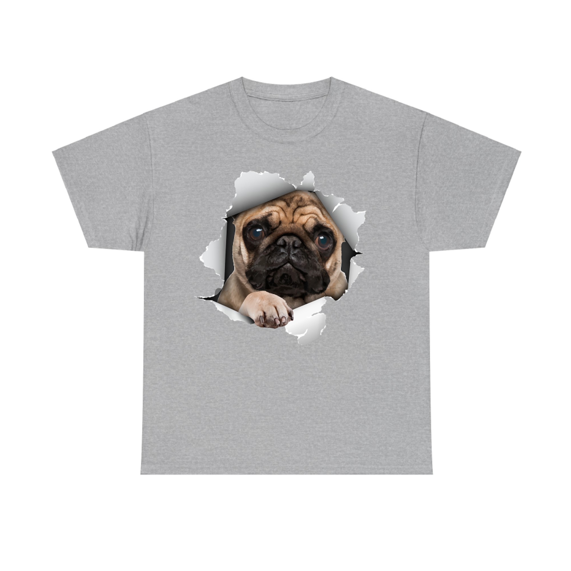 Cute Pug Design Pet Dog Breed Pug Lovers T-Shirt