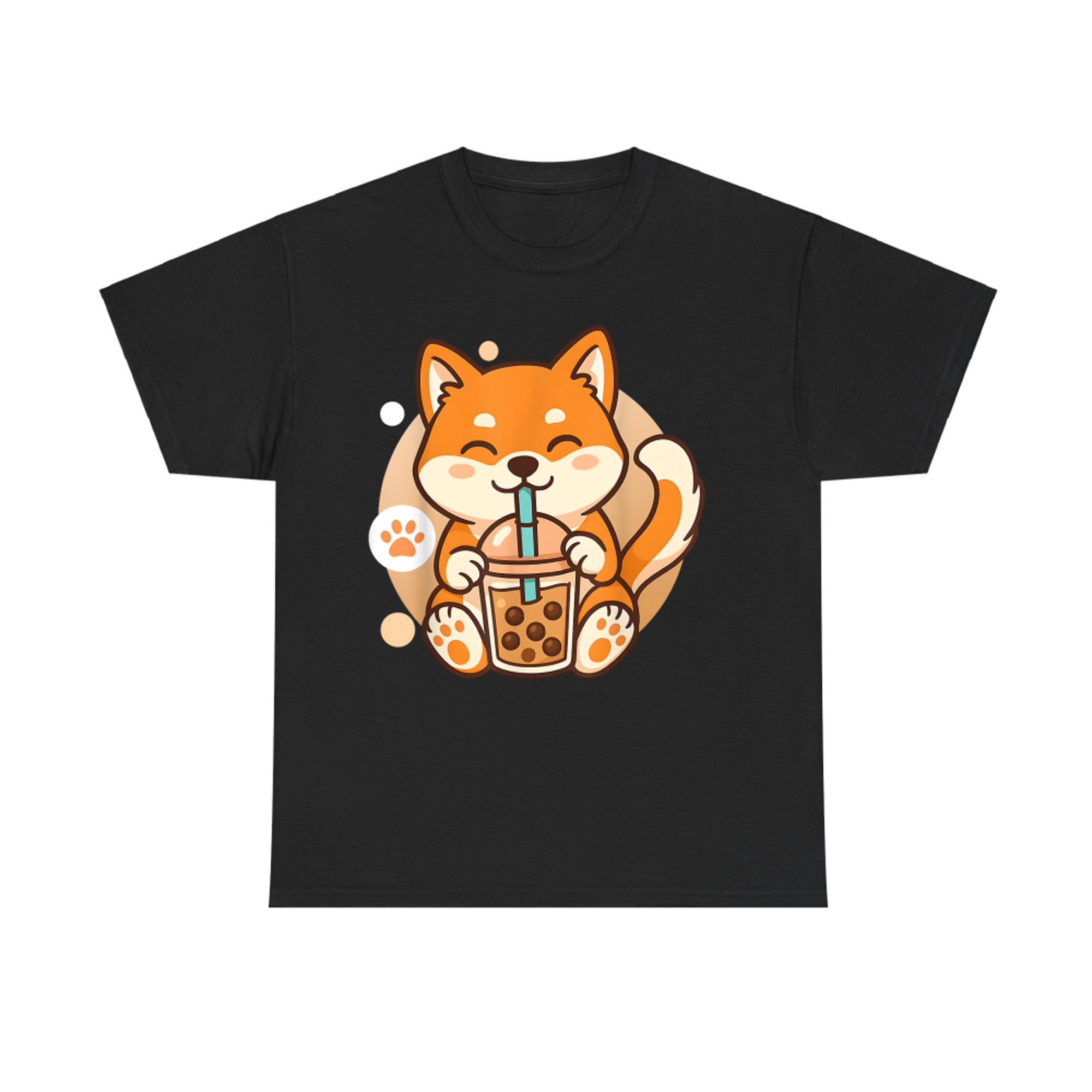 Cute Shiba Inu Dog Bubble Boba Tea Anime Kawaii Neko T-Shirt