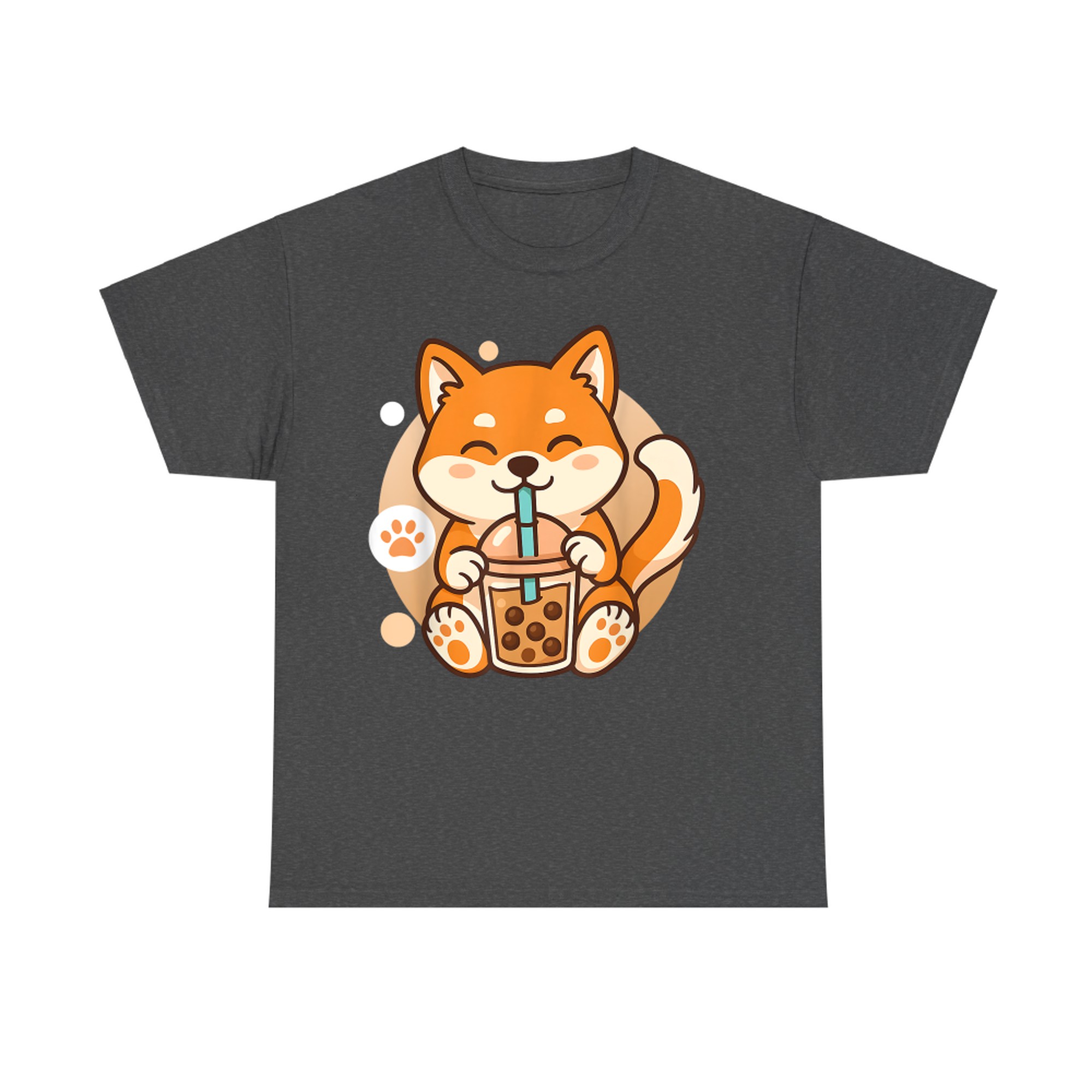 Cute Shiba Inu Dog Bubble Boba Tea Anime Kawaii Neko T-Shirt