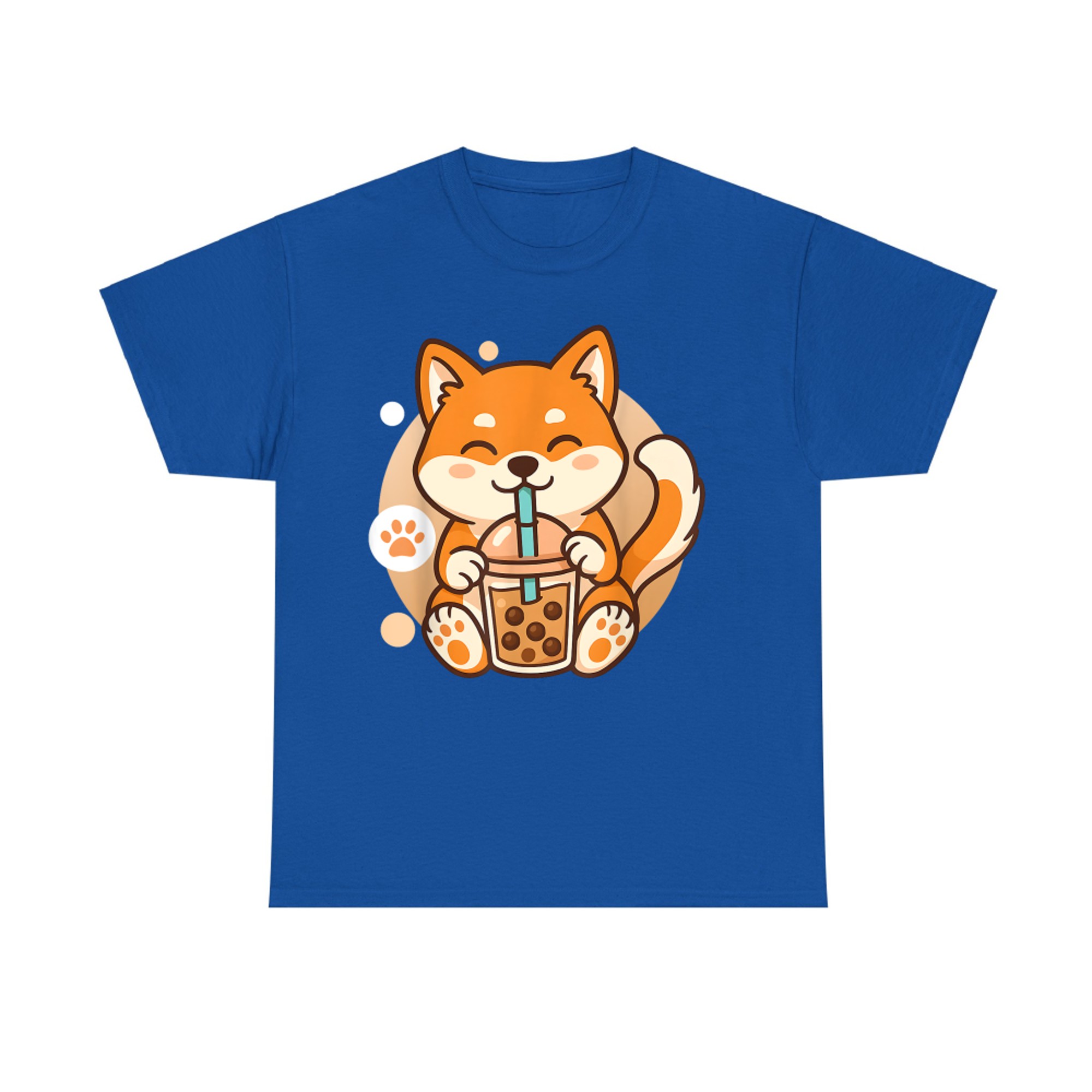 Cute Shiba Inu Dog Bubble Boba Tea Anime Kawaii Neko T-Shirt