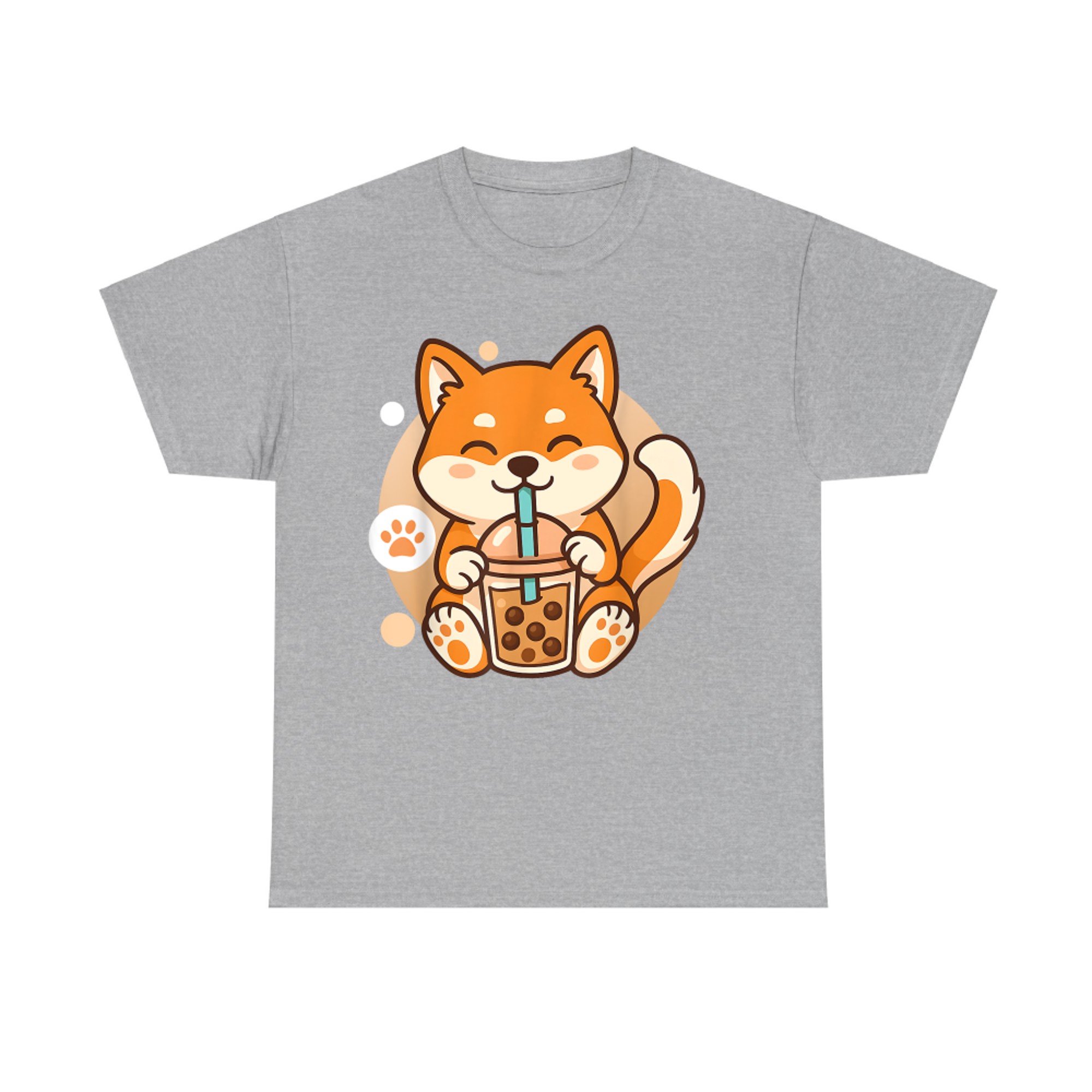 Cute Shiba Inu Dog Bubble Boba Tea Anime Kawaii Neko T-Shirt