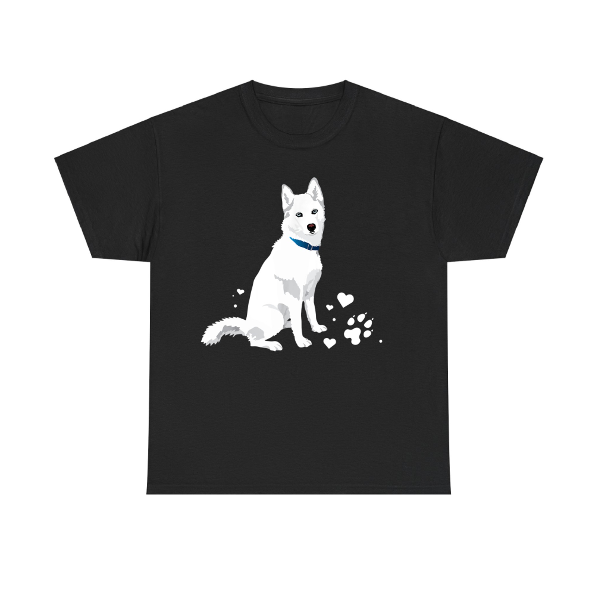 Cute White Siberian Husky Sweet White Snow Dog T-Shirt