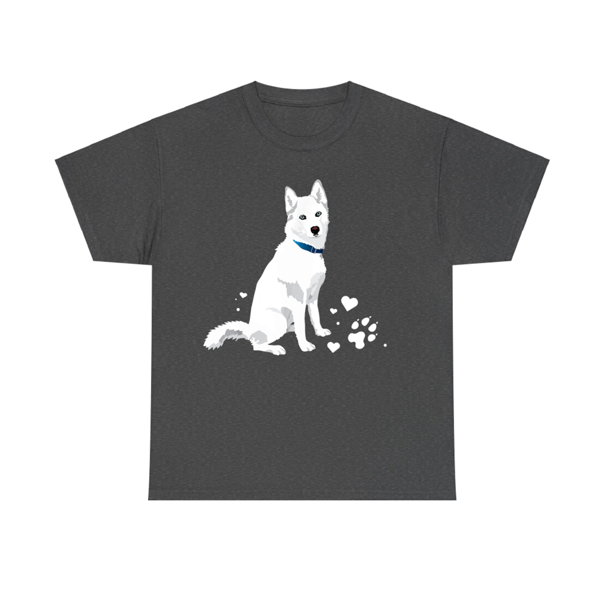 Cute White Siberian Husky Sweet White Snow Dog T-Shirt