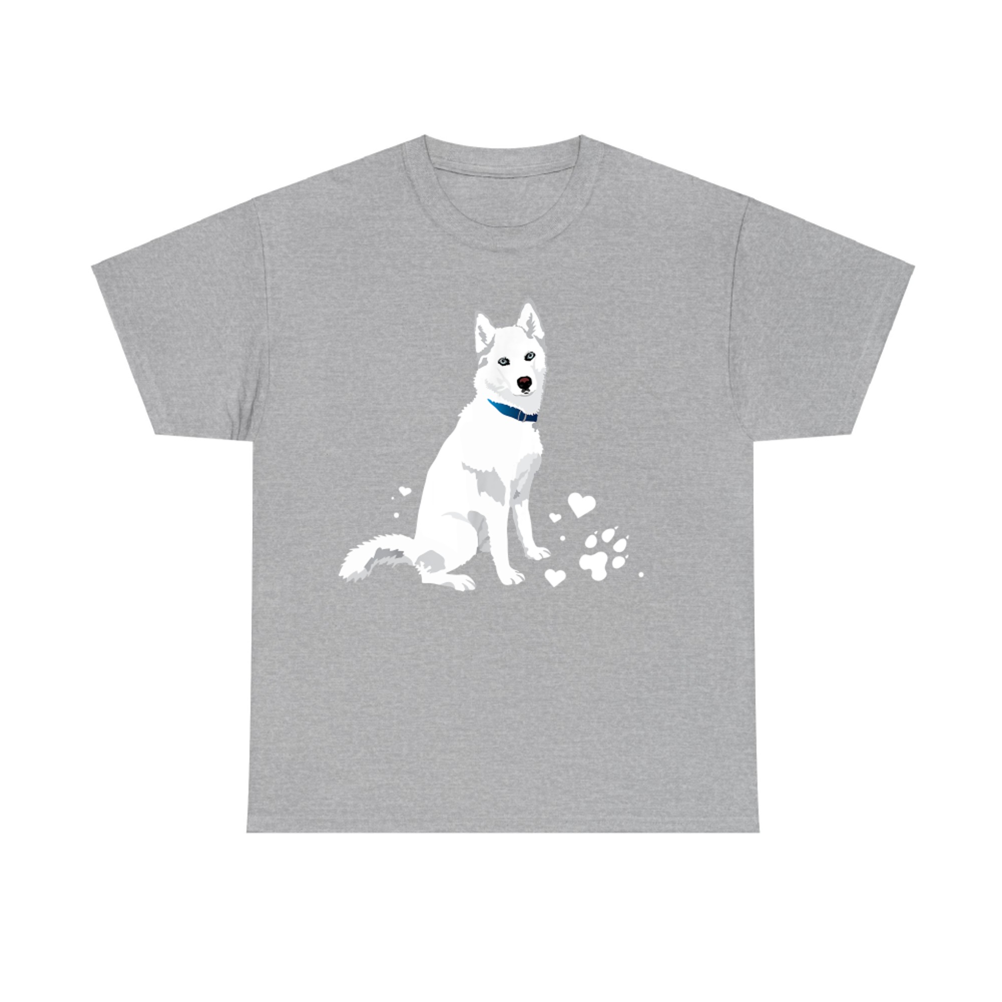 Cute White Siberian Husky Sweet White Snow Dog T-Shirt