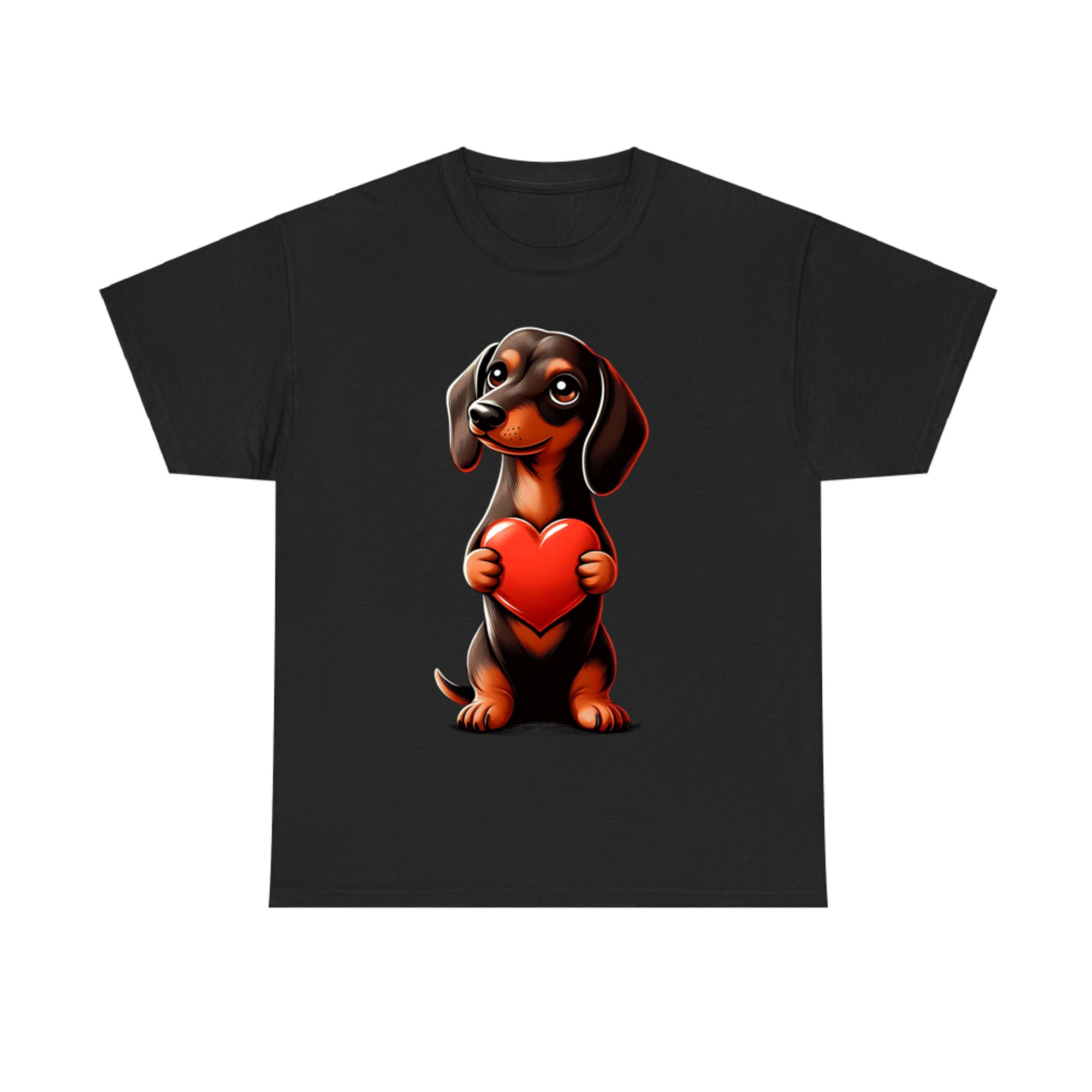 Dachshund Valentine's Day Cute Funny Doxie for Dog Lovers T-Shirt