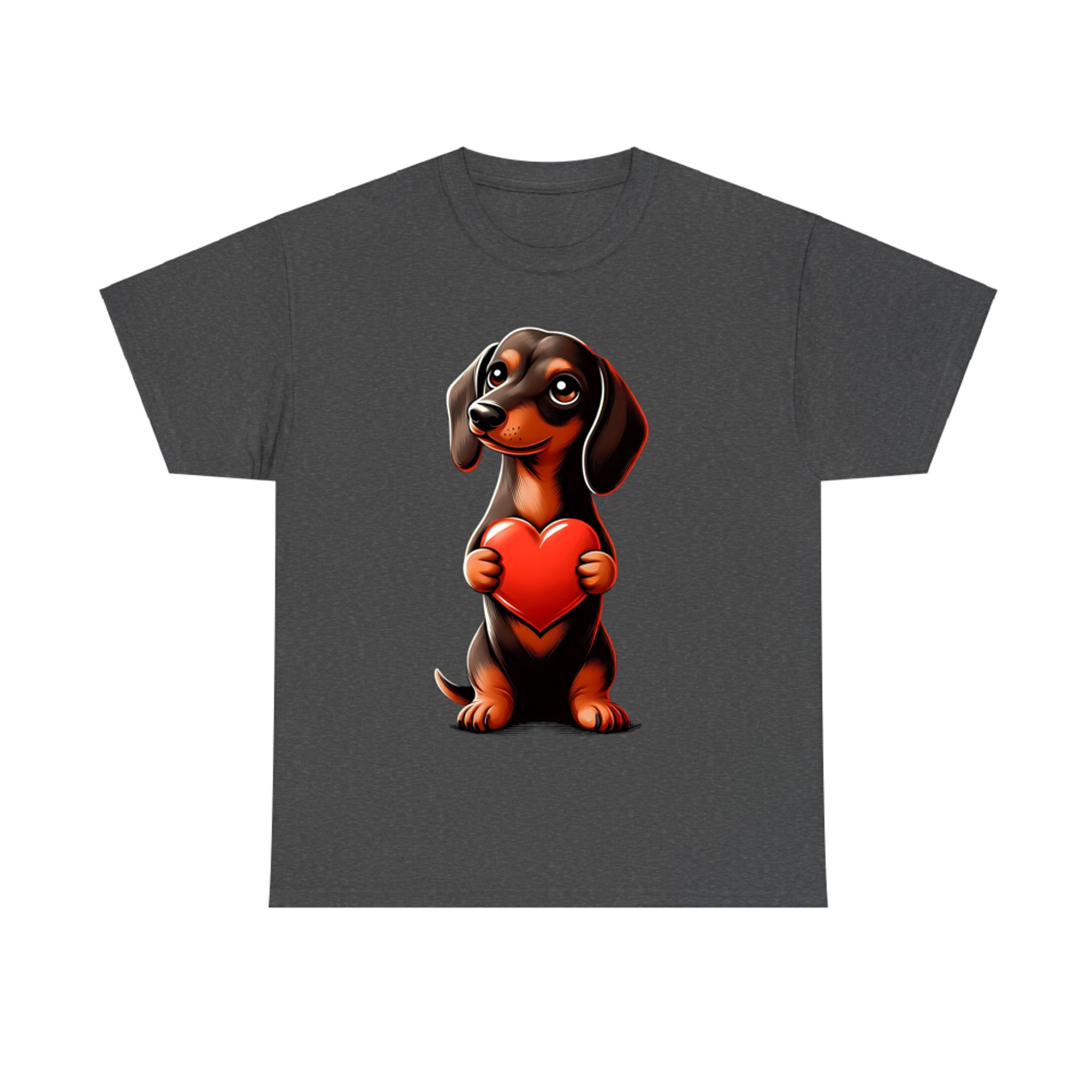 Dachshund Valentine's Day Cute Funny Doxie for Dog Lovers T-Shirt
