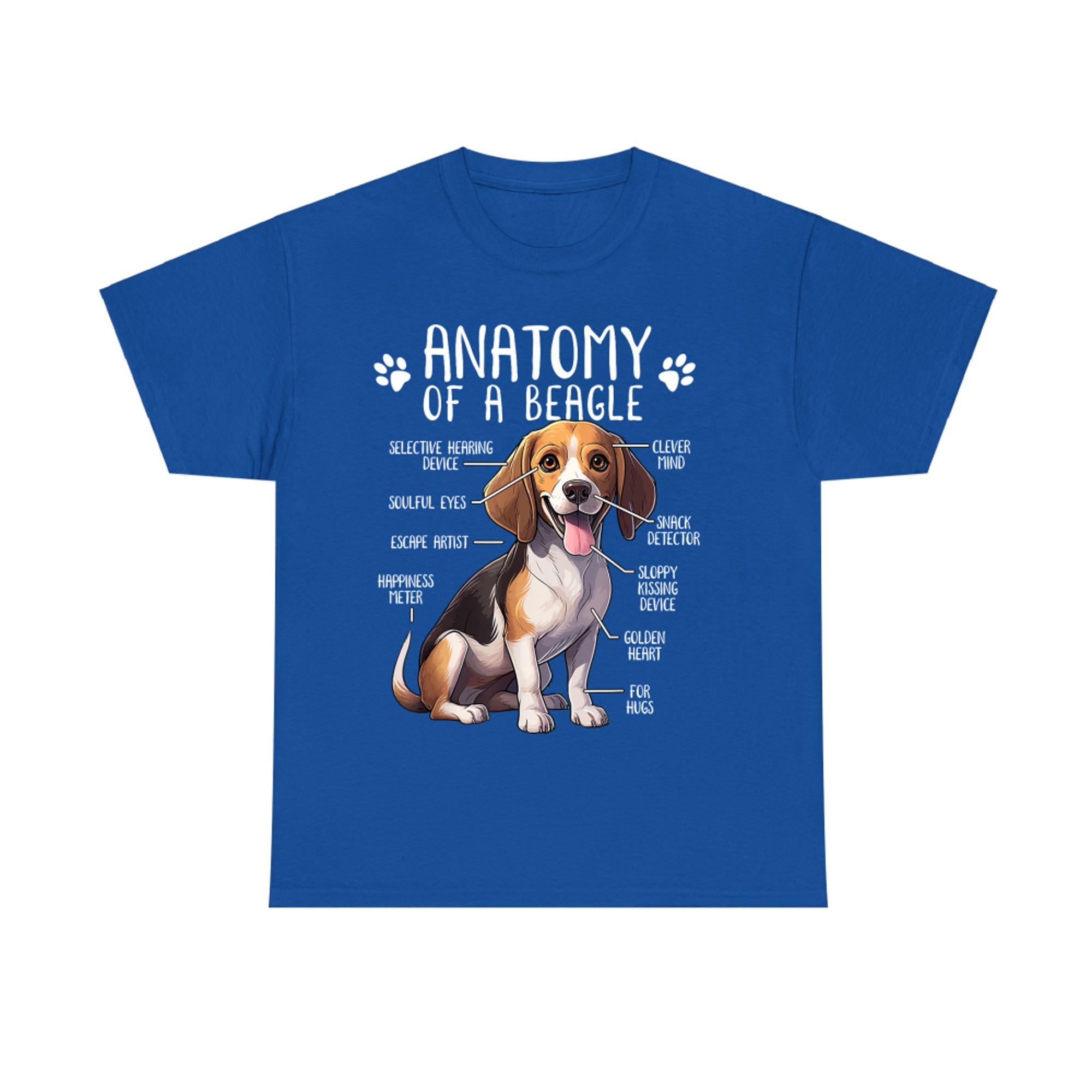 Funny Beagle Anatomy Of A Beagle Dog Owner Cute Pet Lover T-Shirt